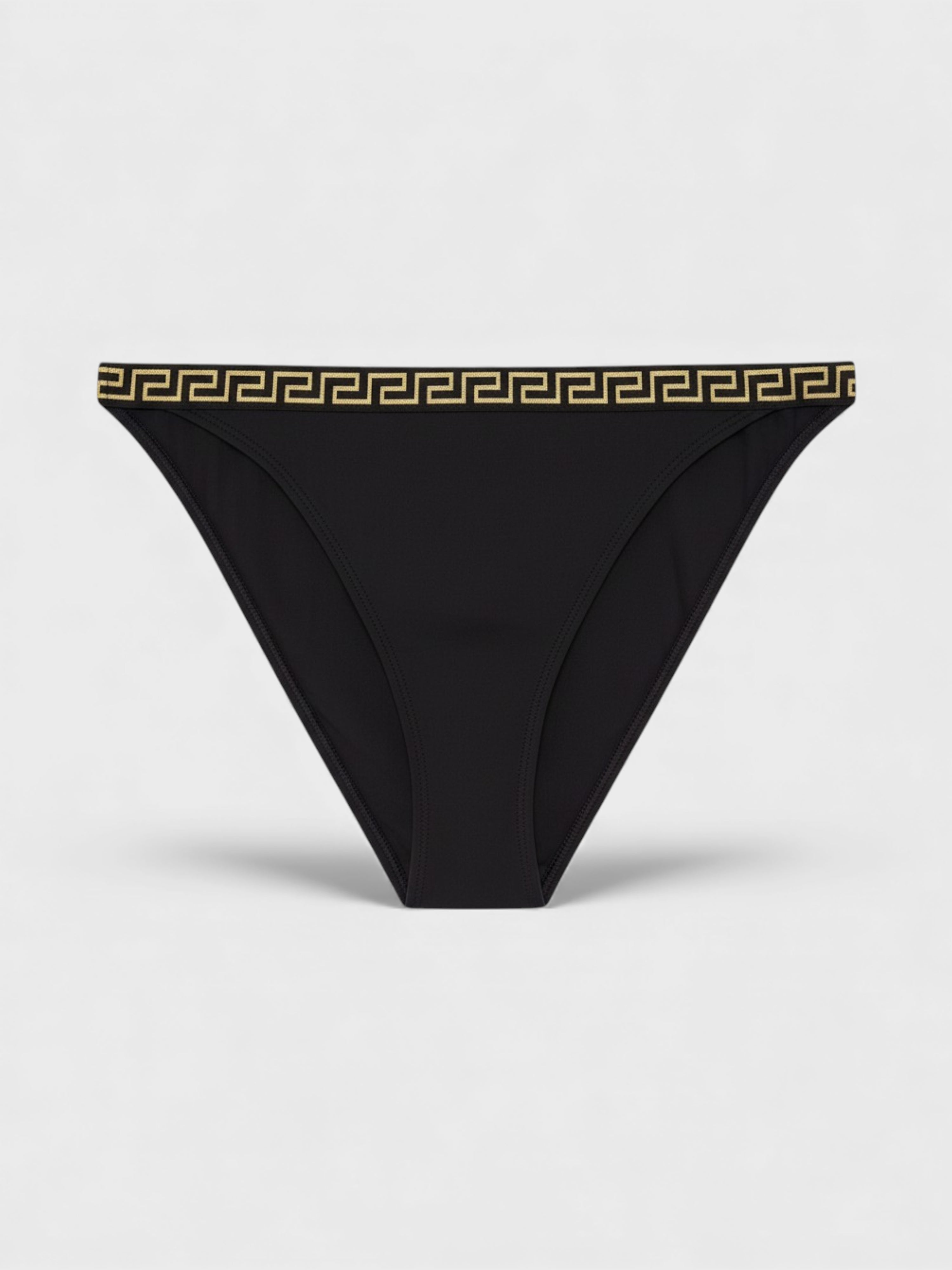Versace Greca Border Bikini Bottoms Black