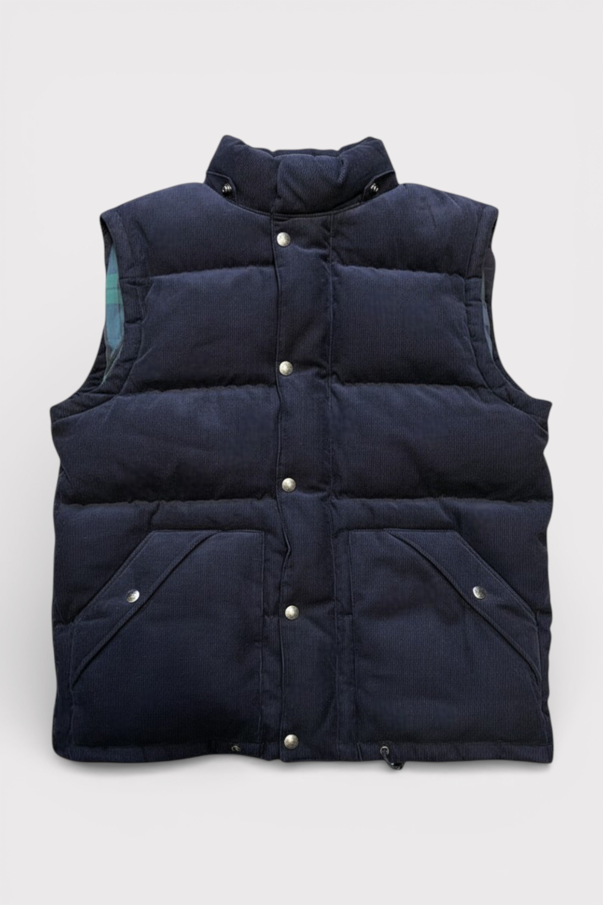 Polo Ralph Lauren Blue Corduroy 2-in-1 Jacket & Gilet – Tartan Lined