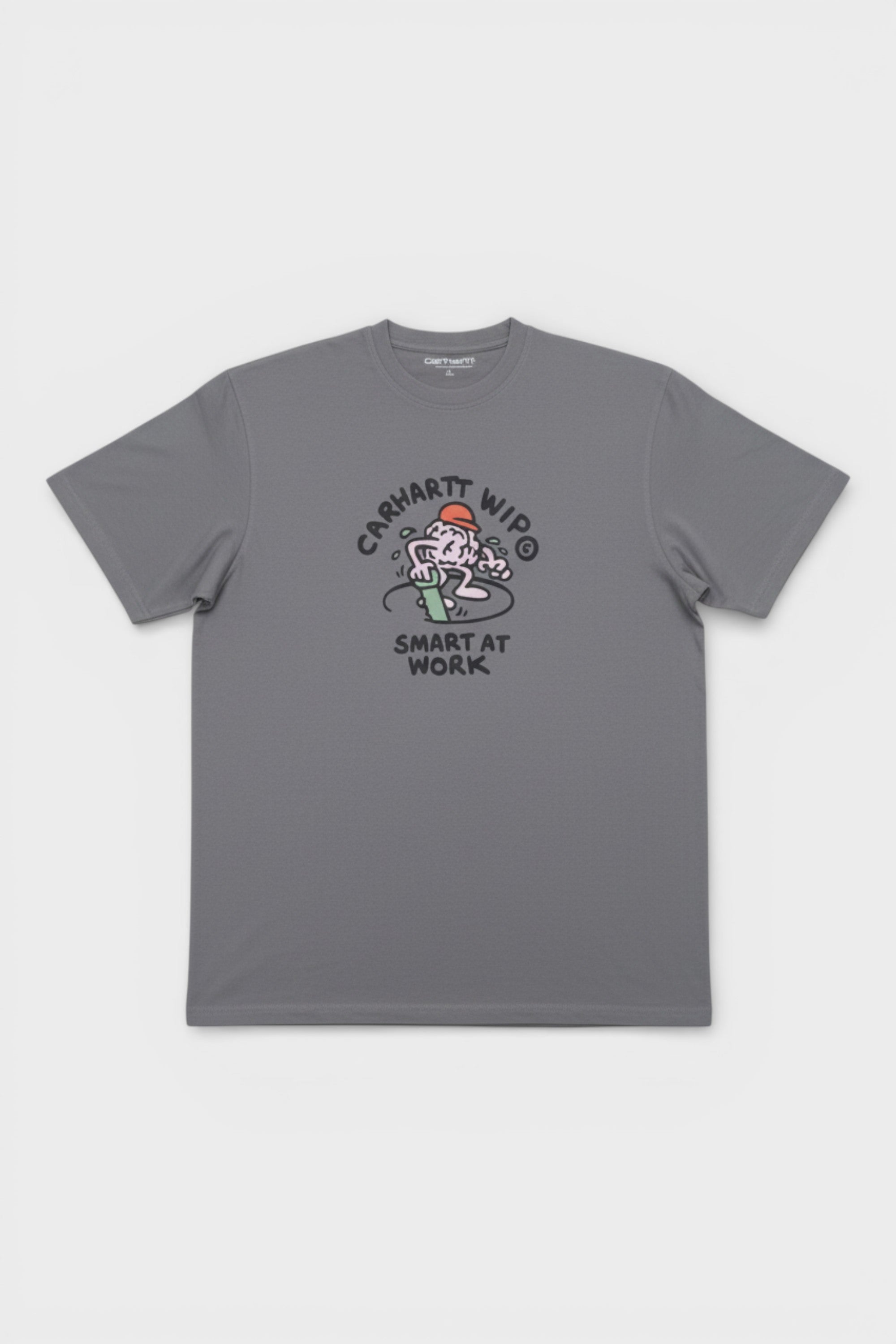 Carhartt WIP Graphic T-Shirt “Smart At Work” Grey