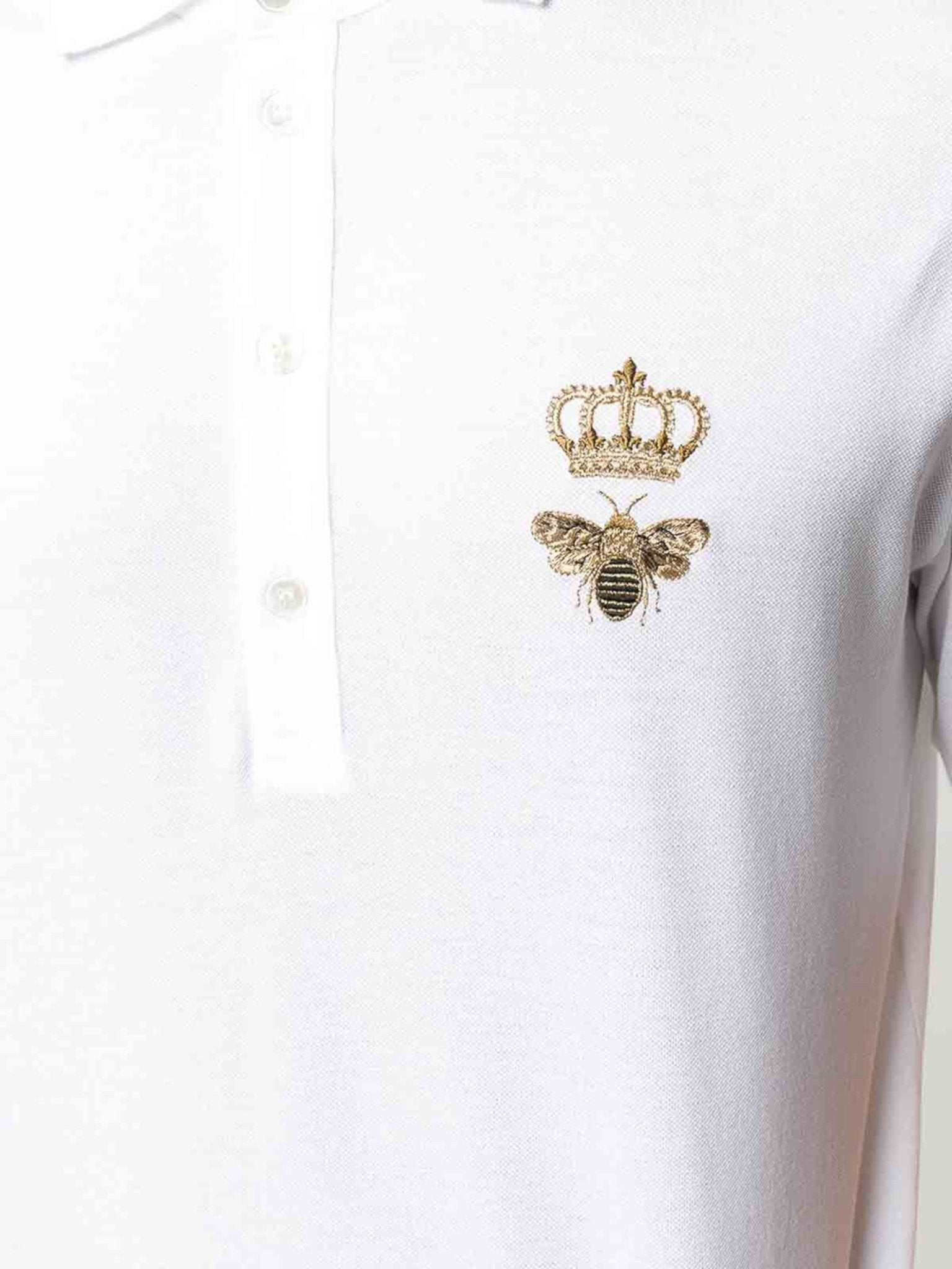 Dolce & Gabbana Embroidered Polo Shirt White - Supplied FashionDolce & Gabbana