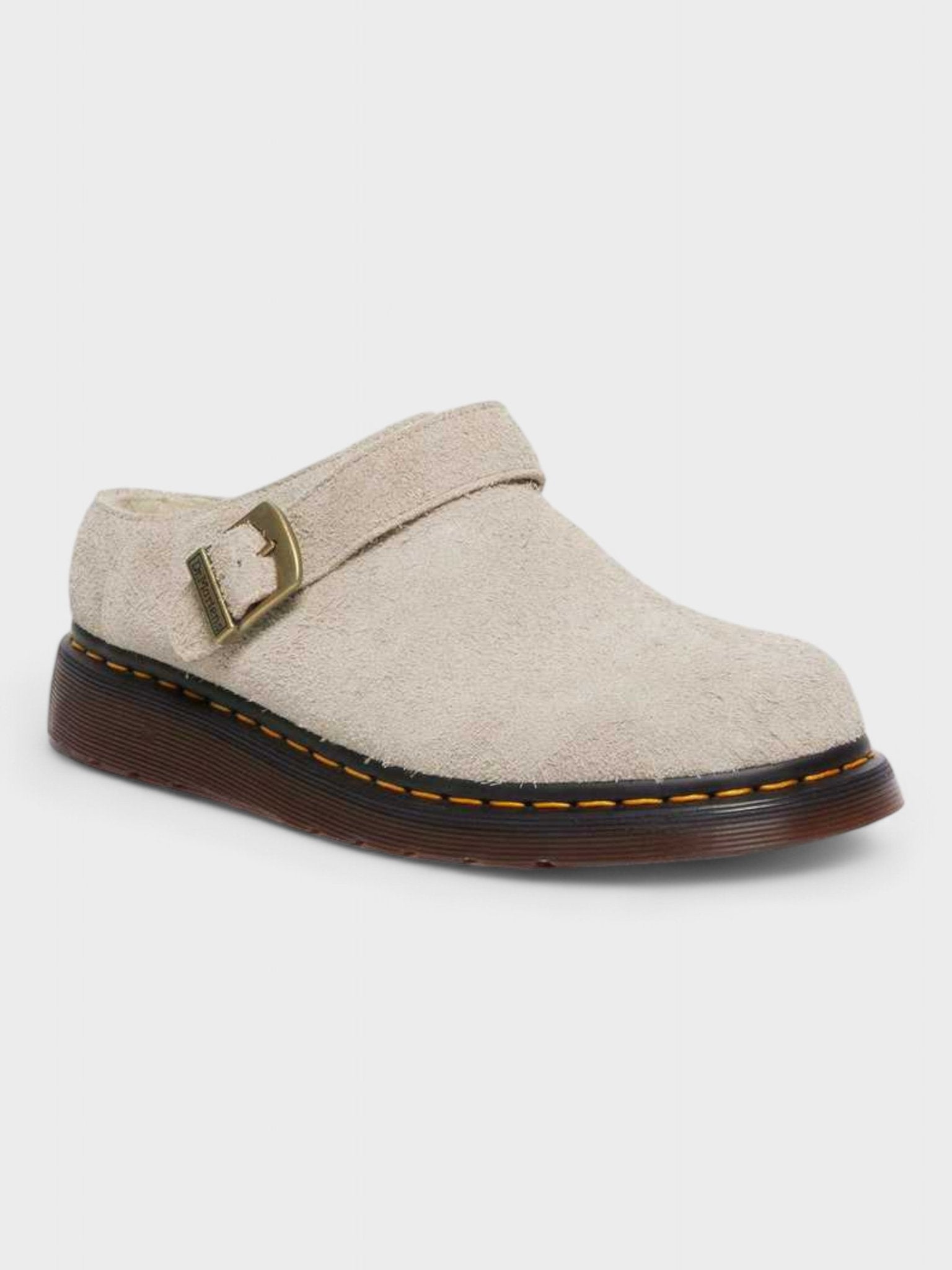 Dr Martens Isham Faux Shearling Lined Suede Mules - Supplied FashionDr Martens