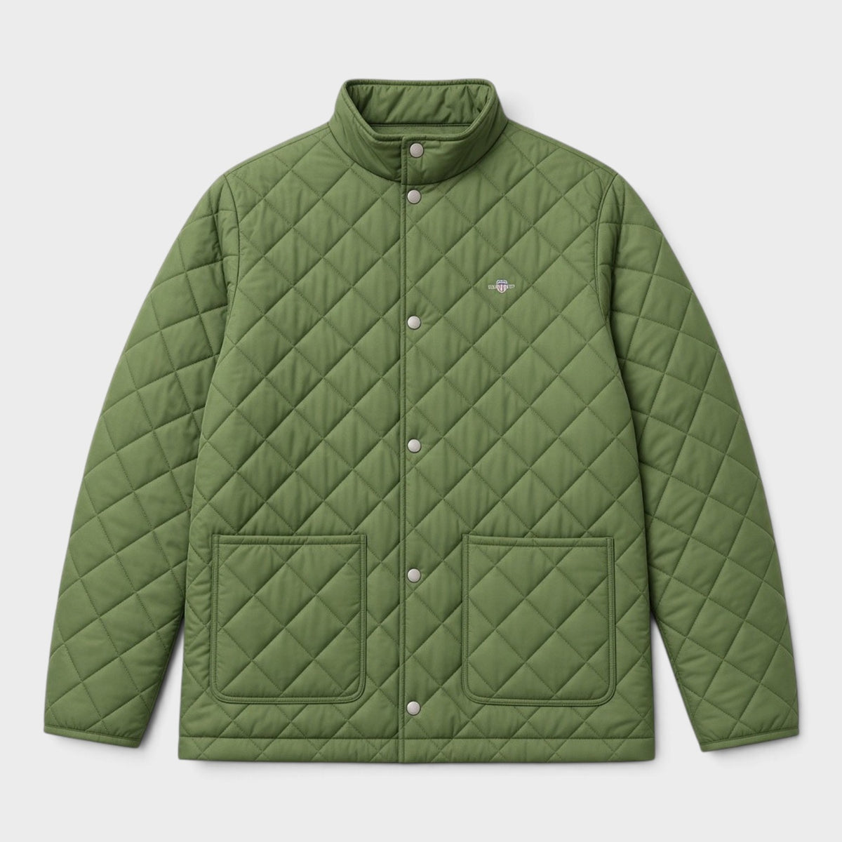 Logo Quilted Jacket Country Green
