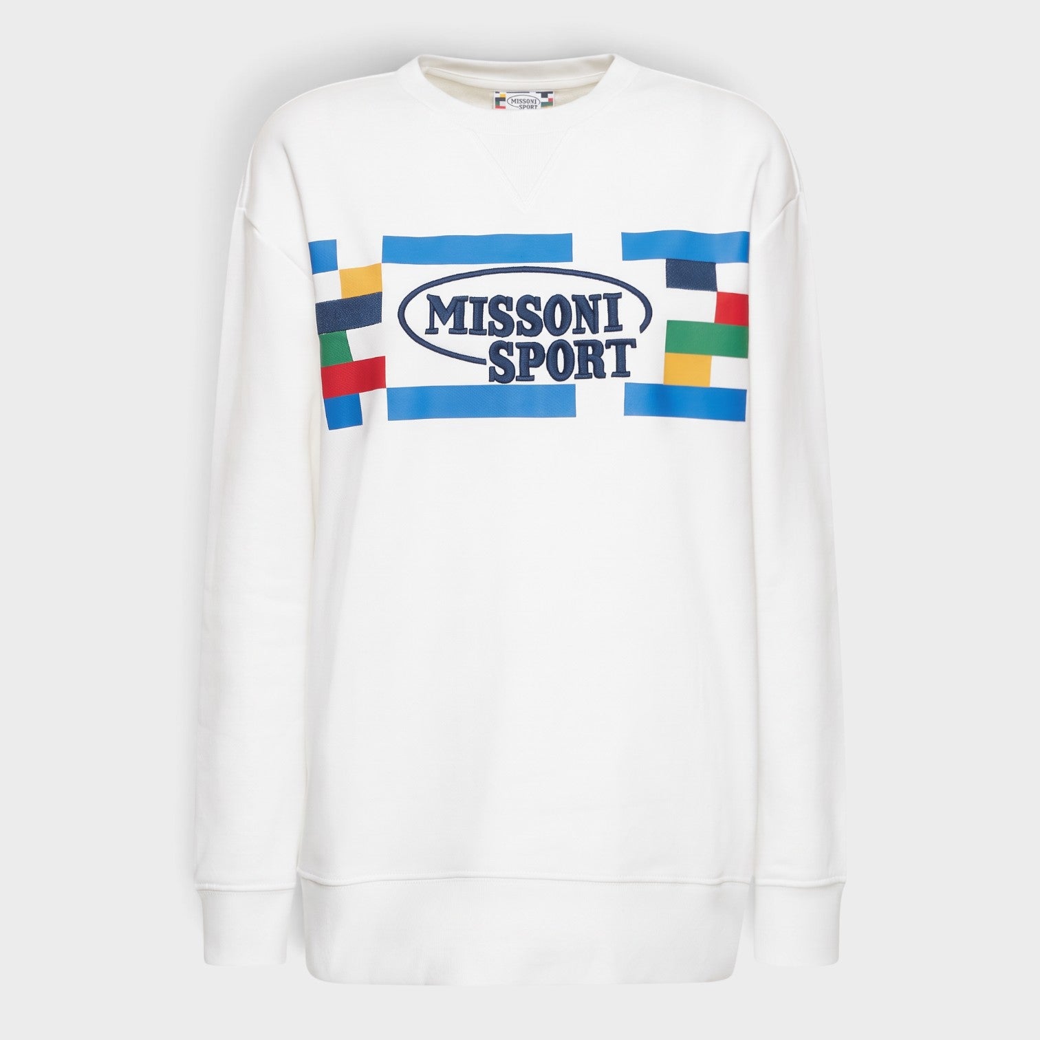 Logo Cotton Sweatshirt White Multicolour