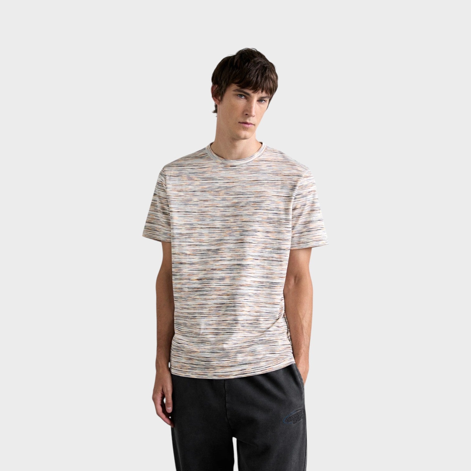 Space Dyed Short Sleeve T Shirt Multi