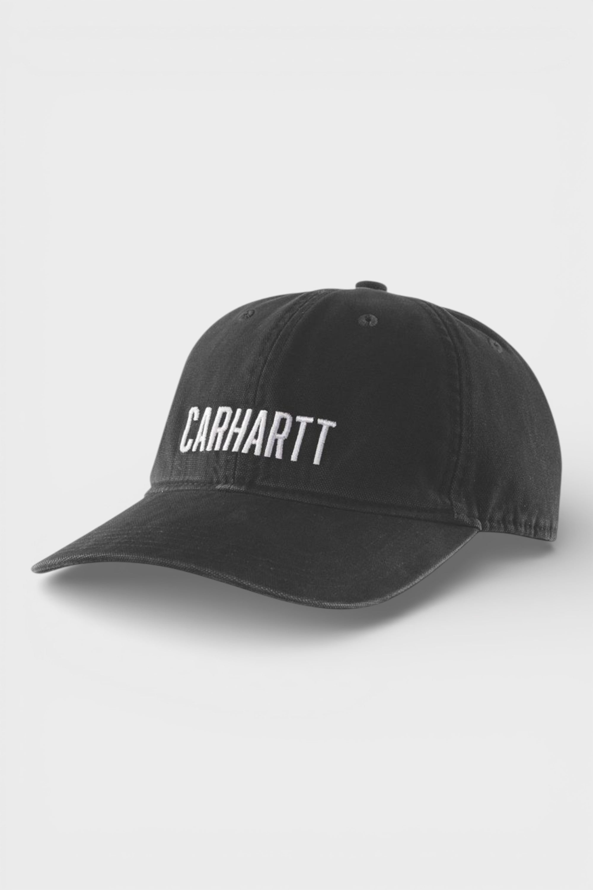 Carhartt Logo Cap Black White