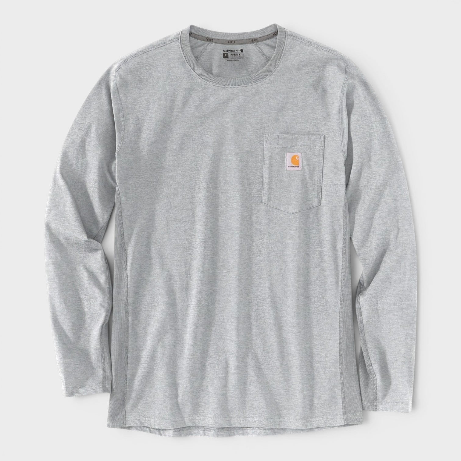 Force Relaxed Fit Midweight Long-Sleeve Pocket T-Shirt Grey