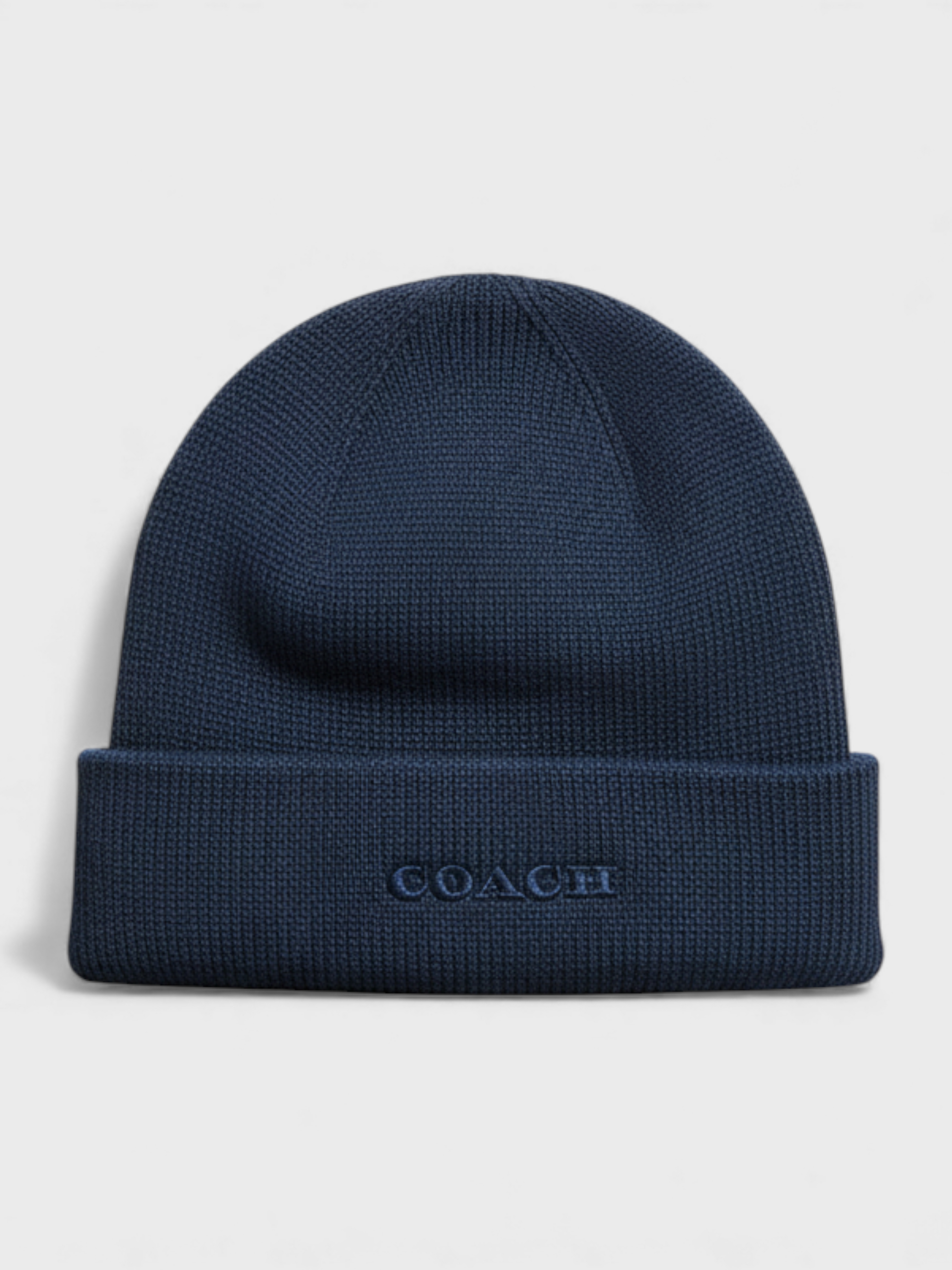 Coach Embroidered Beanie Deep Blue