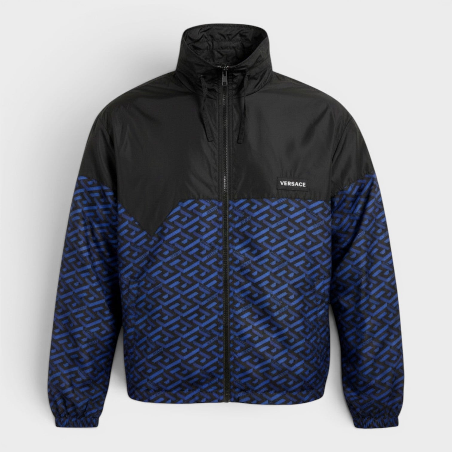 Blouson Windbreaker Jacket Blue Black