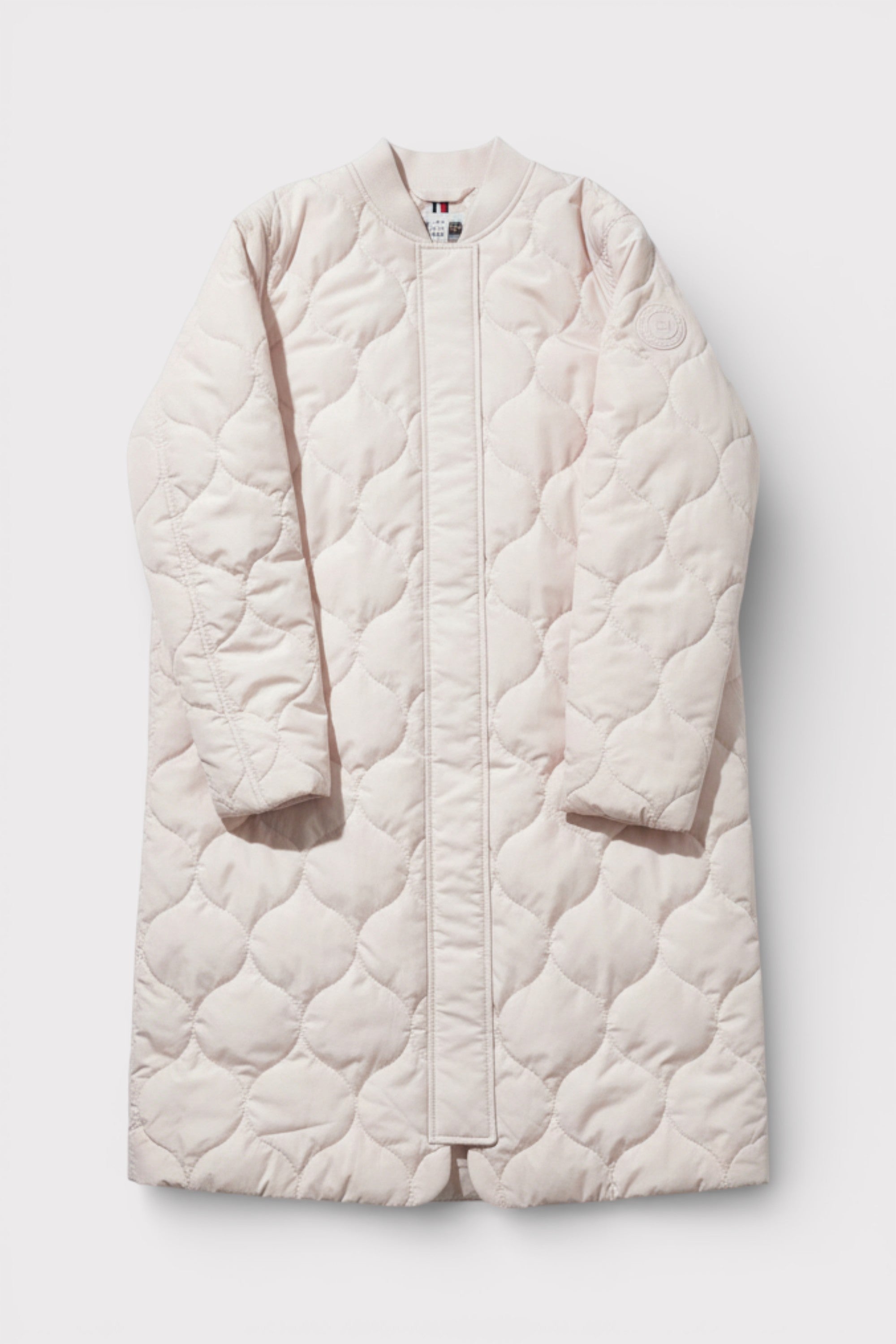 Tommy Hilfiger Quilted Bomber Coat Weathered White
