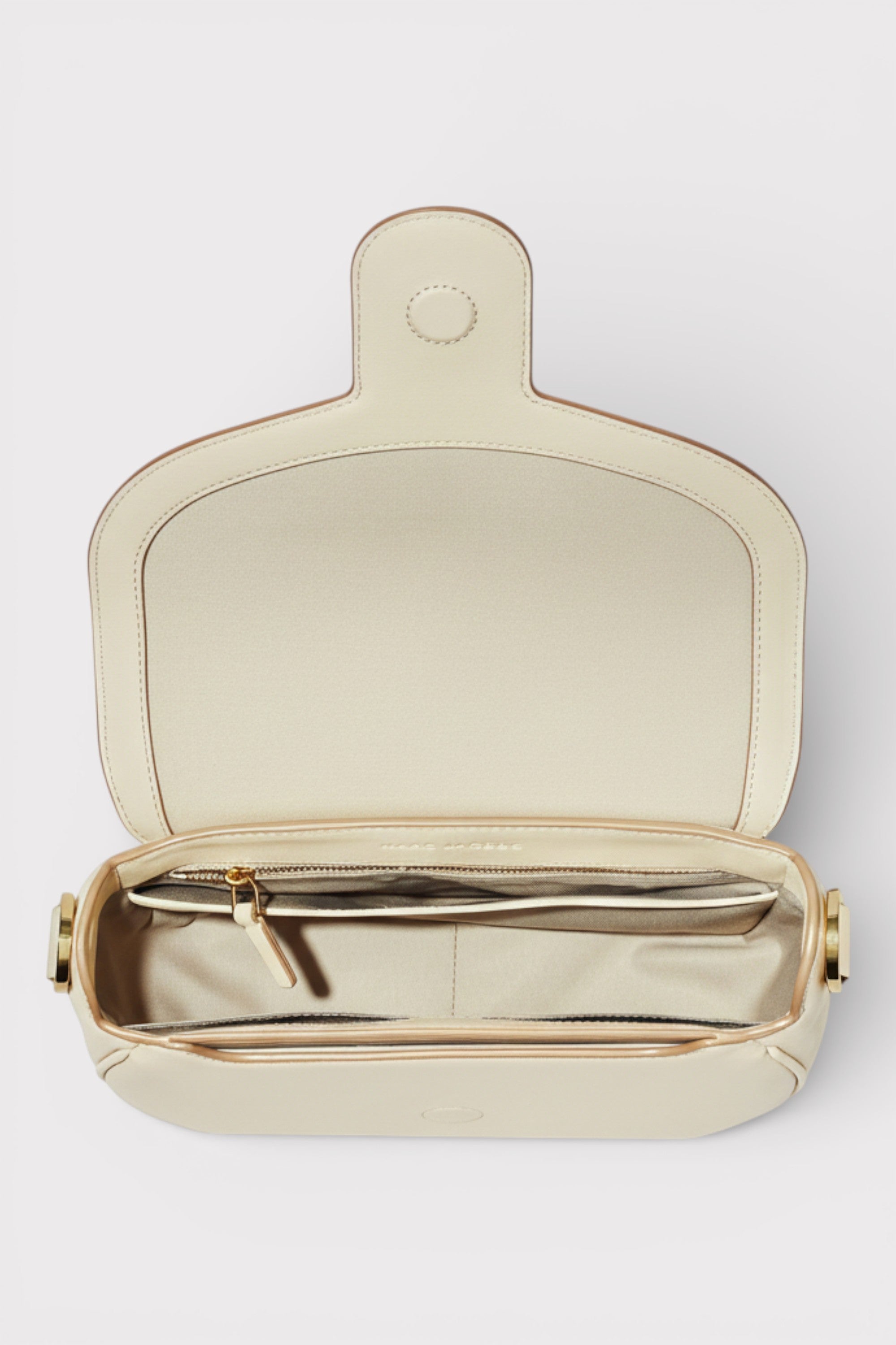 Marc Jacobs Logo Saddle Bag Cream White