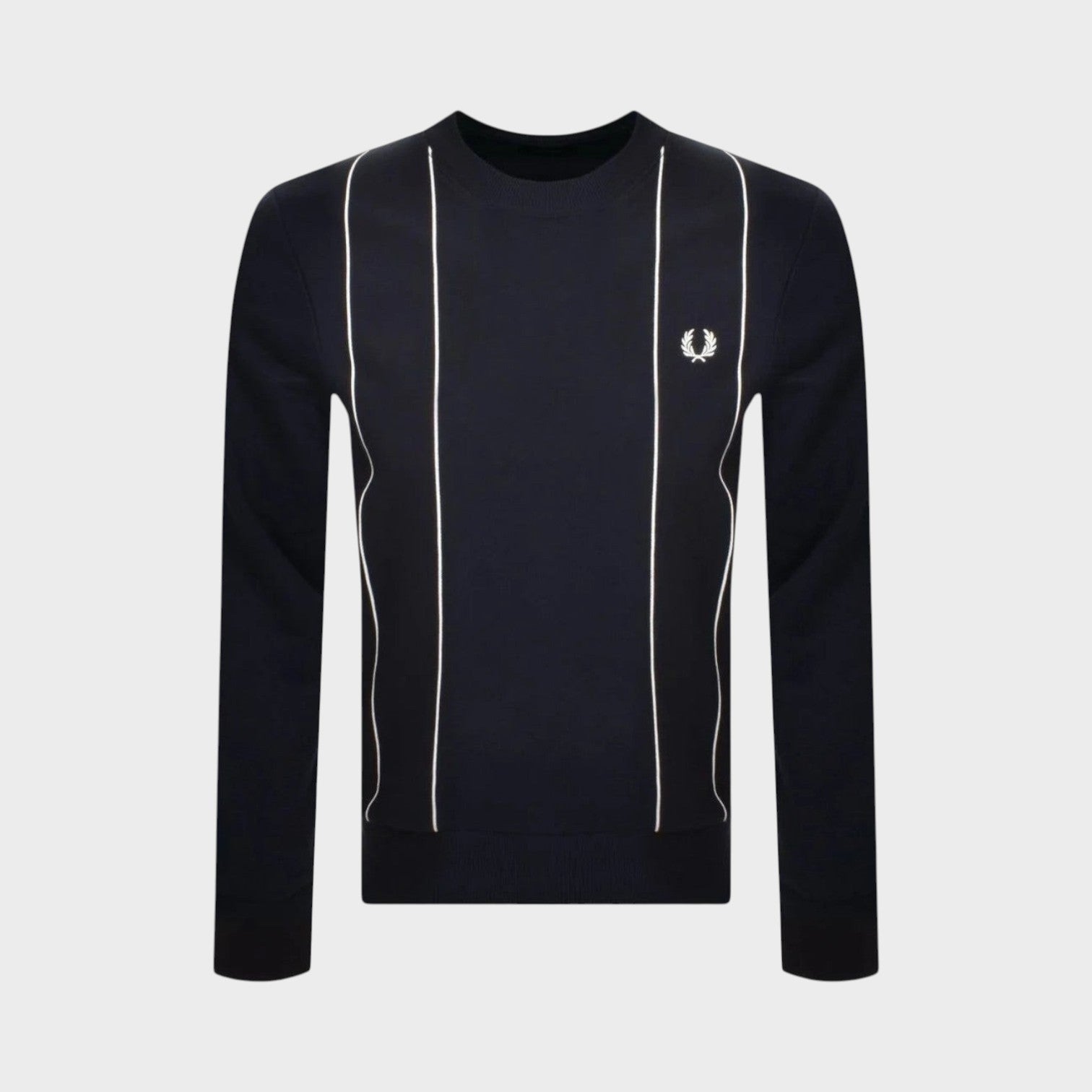 Pinstripe Sweatshirt Navy Blue