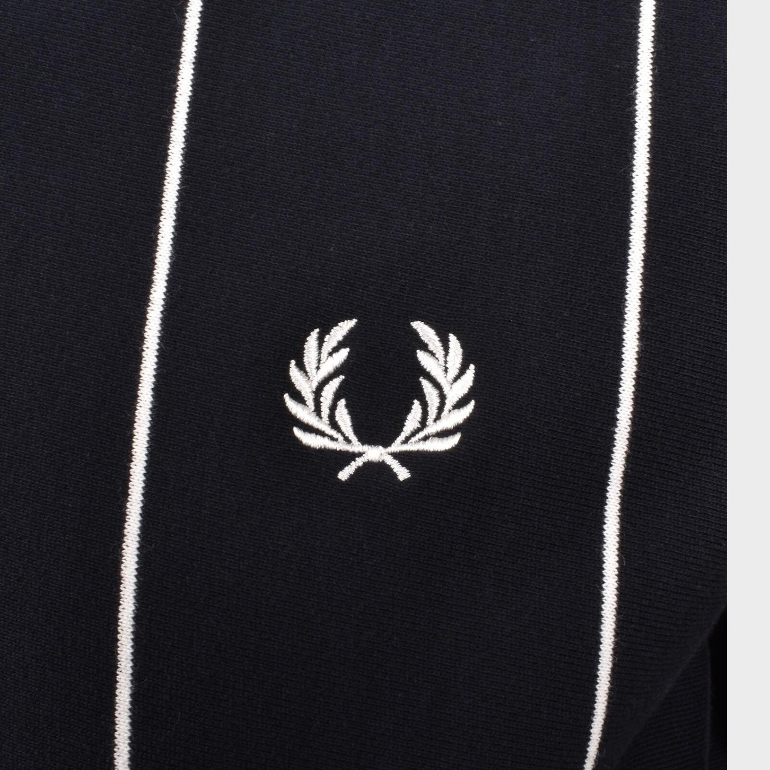 Pinstripe Sweatshirt Navy Blue