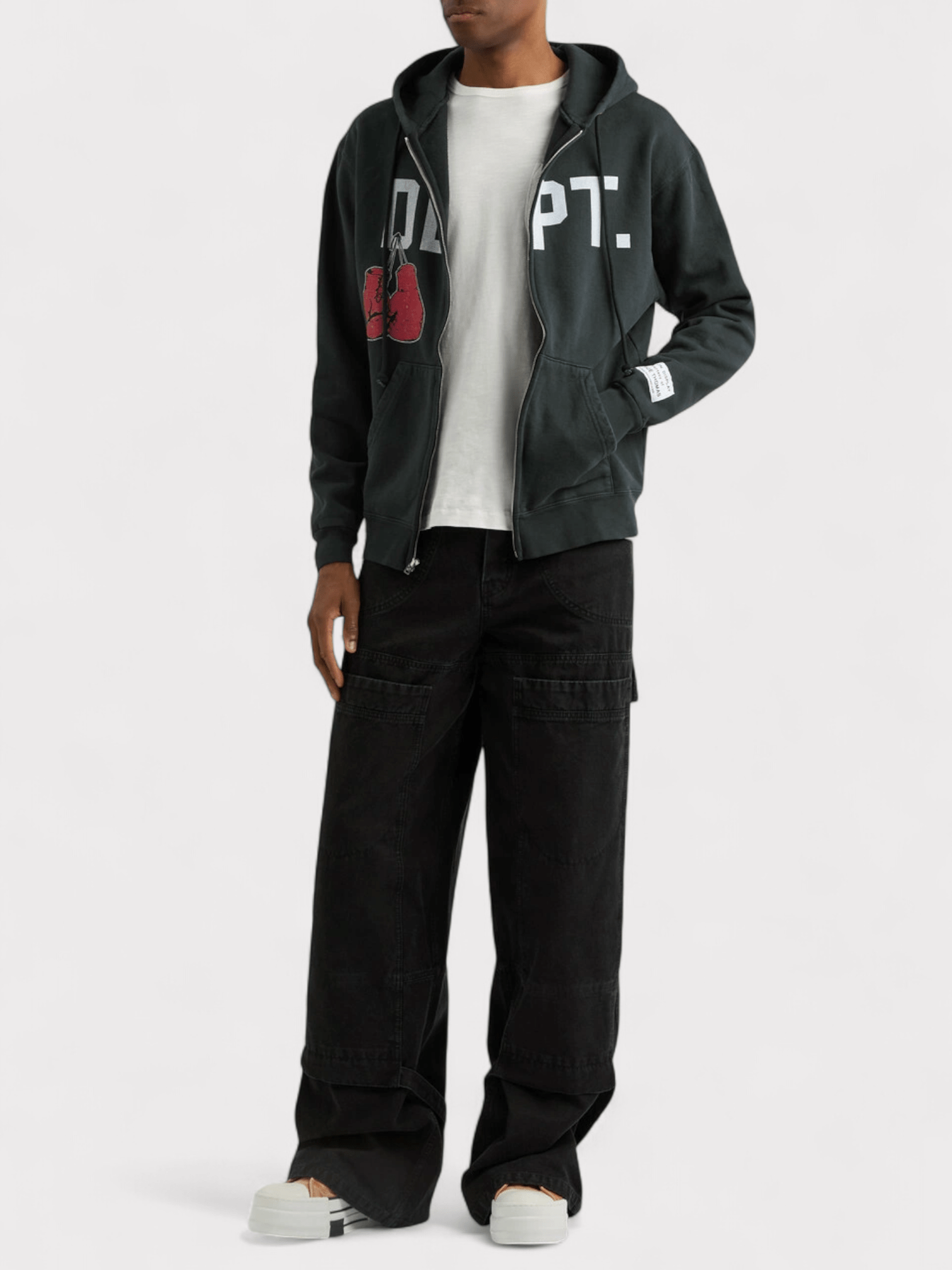 Gallery Dept. Boxing Merch Full Zip Washed Black - Supplied FashionGallery Dept.