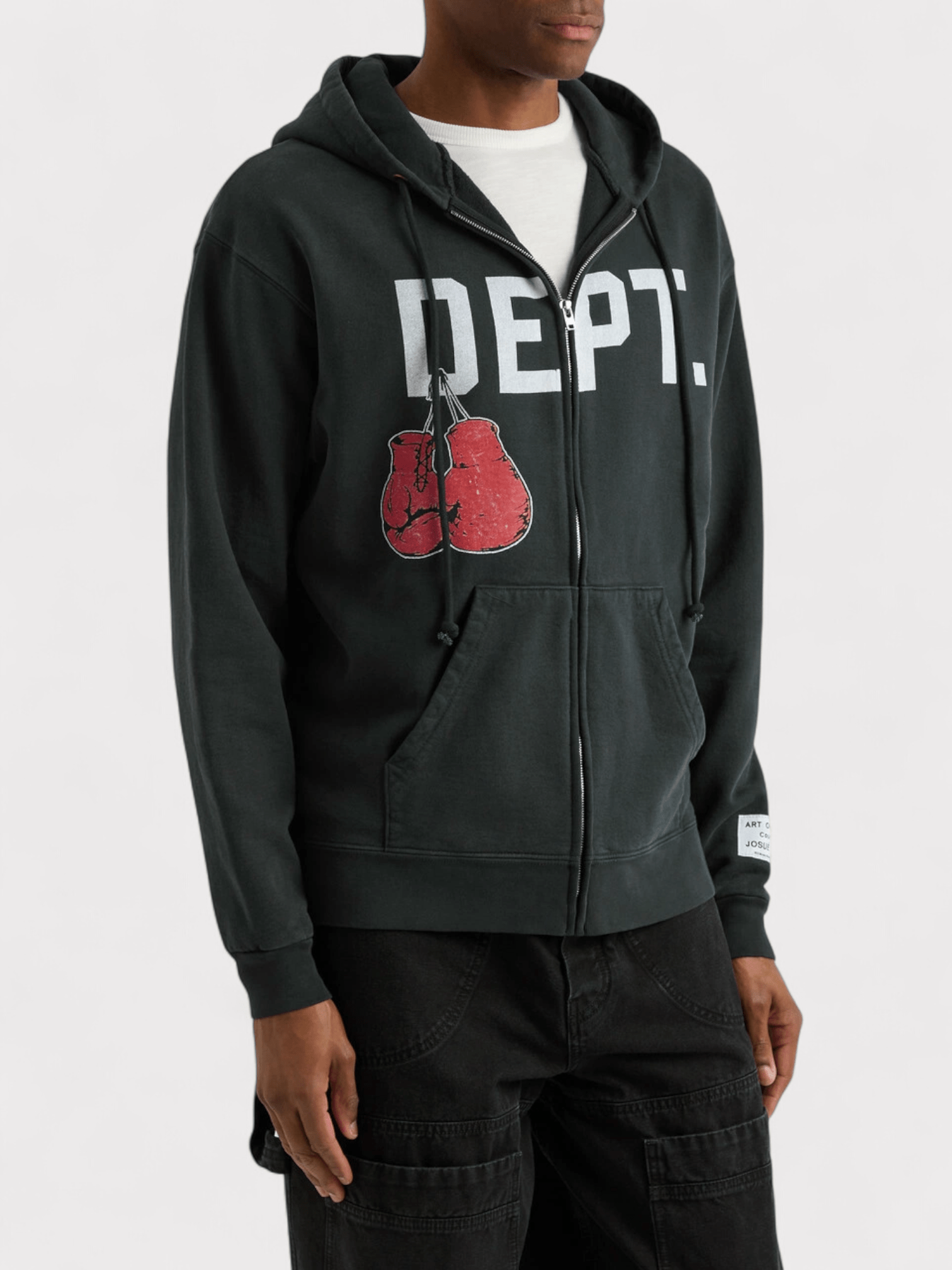 Gallery Dept. Boxing Merch Full Zip Washed Black - Supplied FashionGallery Dept.