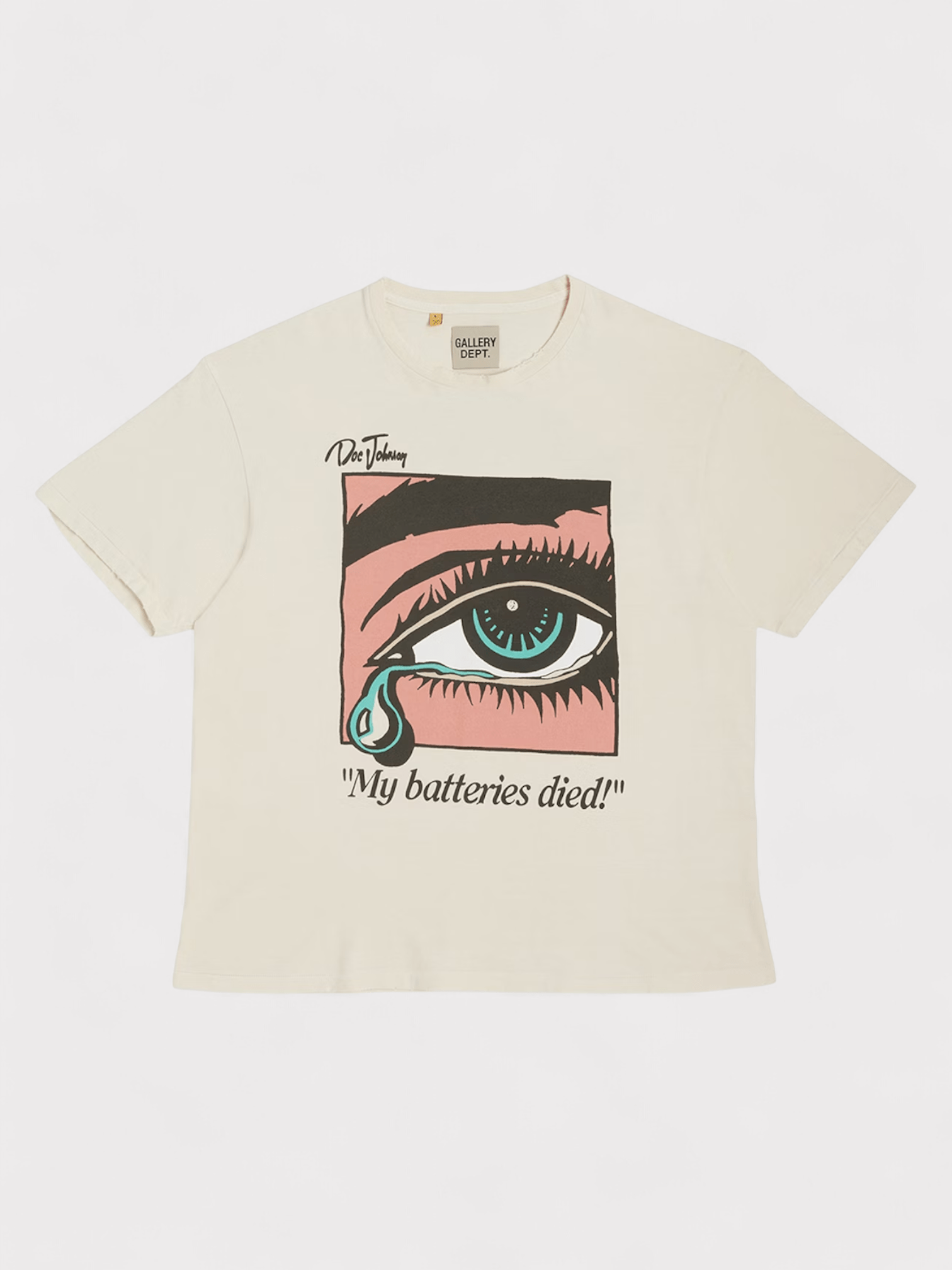 Gallery Dept. Dead Batteries Tee Antique White - Supplied FashionGallery Dept.