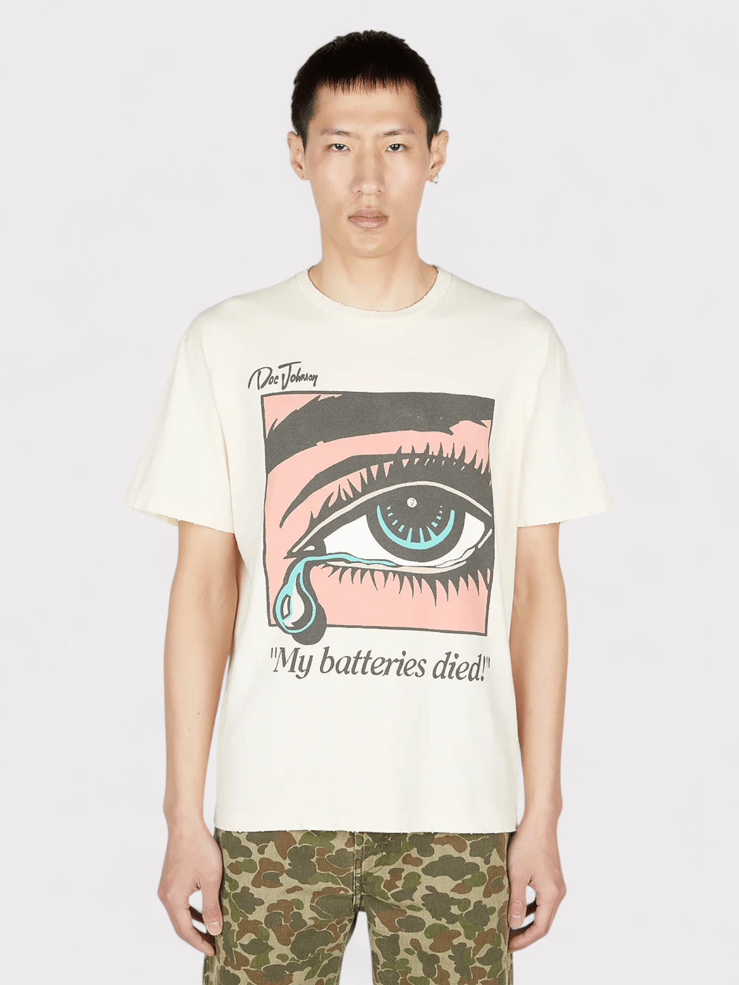 Gallery Dept. Dead Batteries Tee Antique White - Supplied FashionGallery Dept.