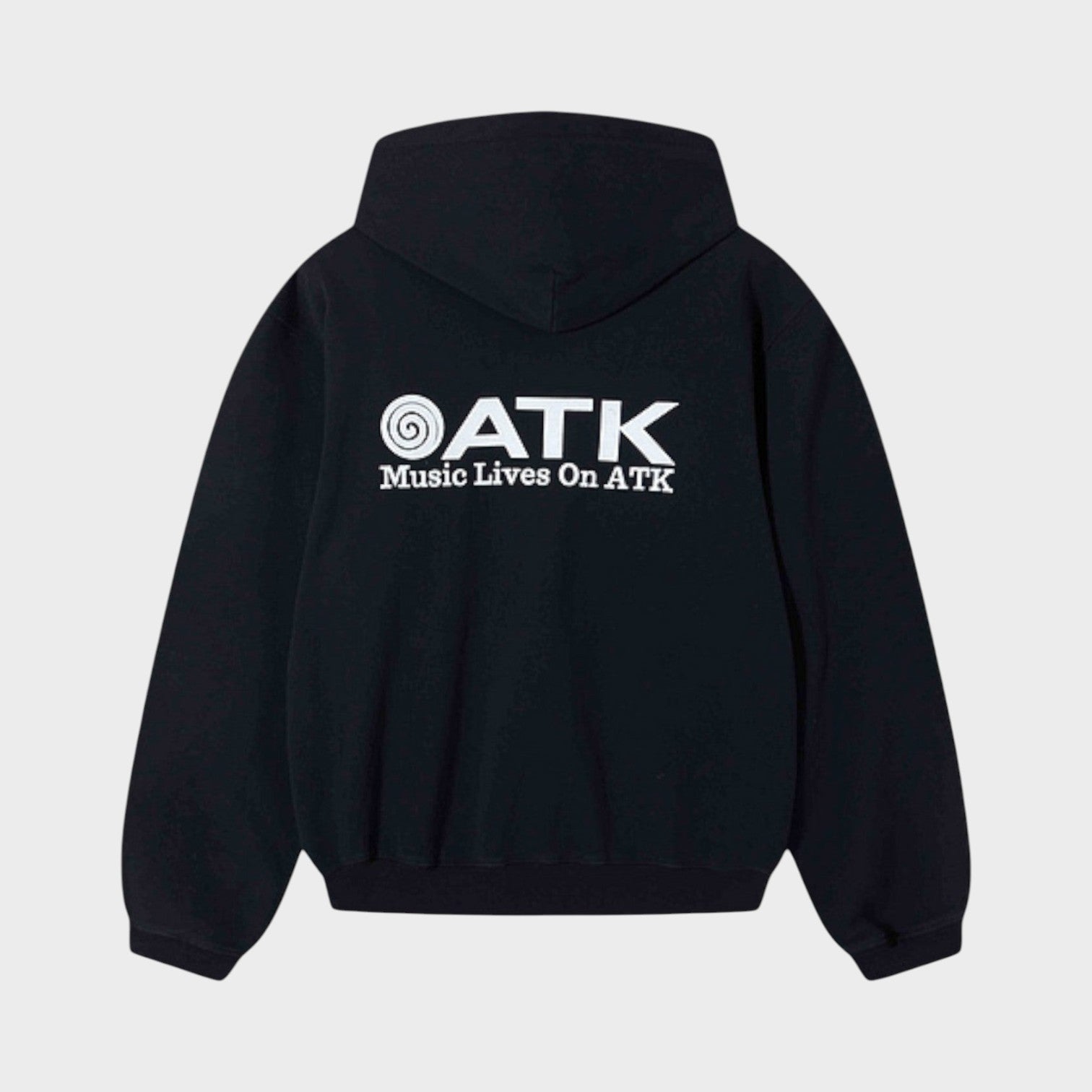 Music Lives On ATK Hoodie Black White
