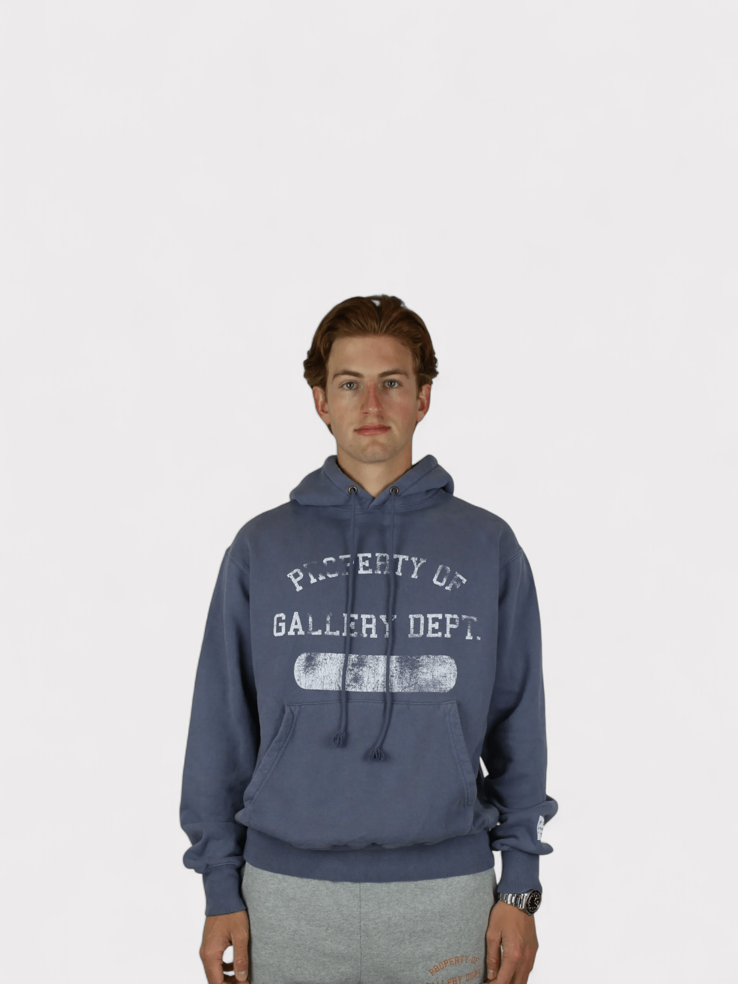 Gallery Dept. Property Of Hoodie Vintage Washed Navy - Supplied FashionGallery Dept.