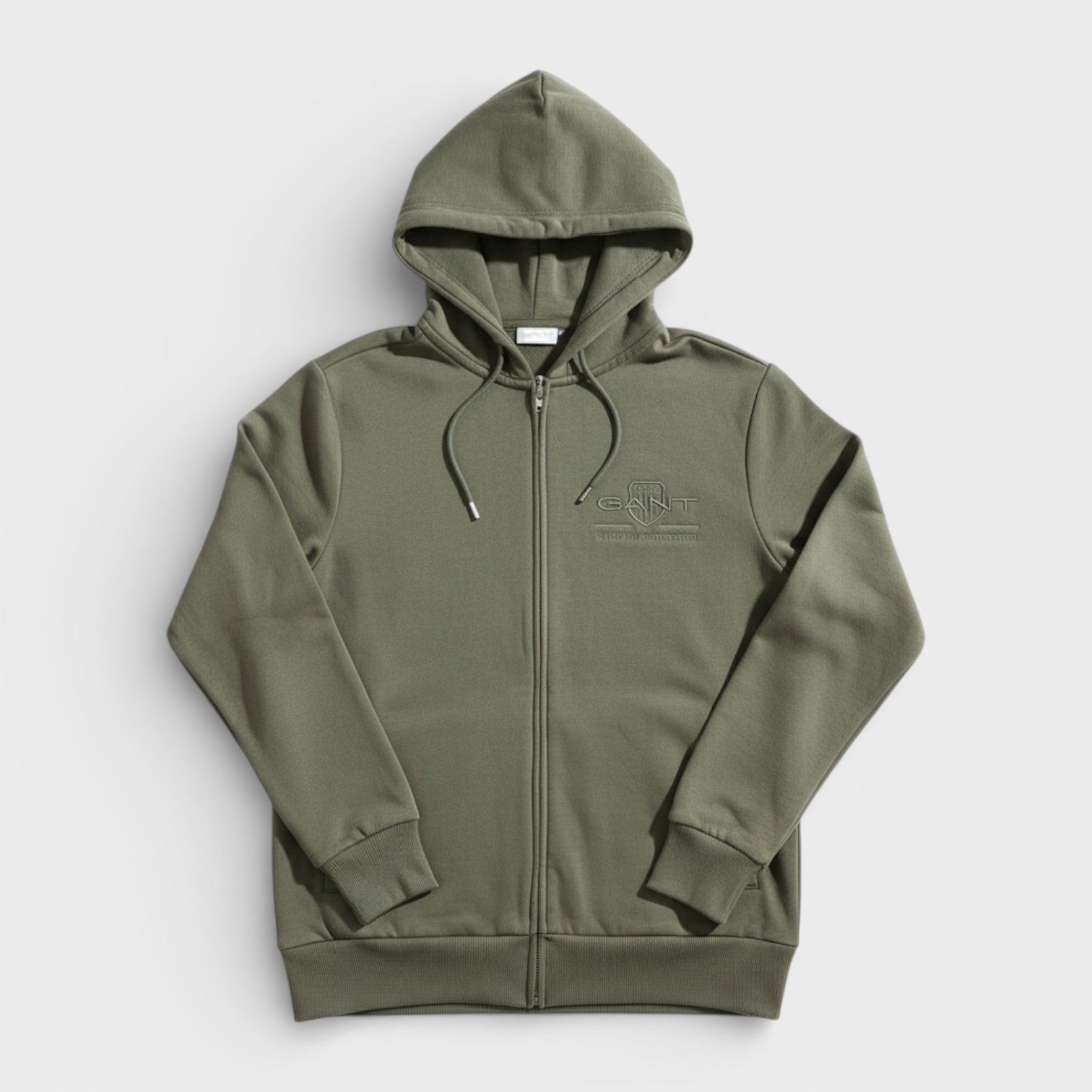 Tonal Shield Full Zip Hoodie Juniper Green