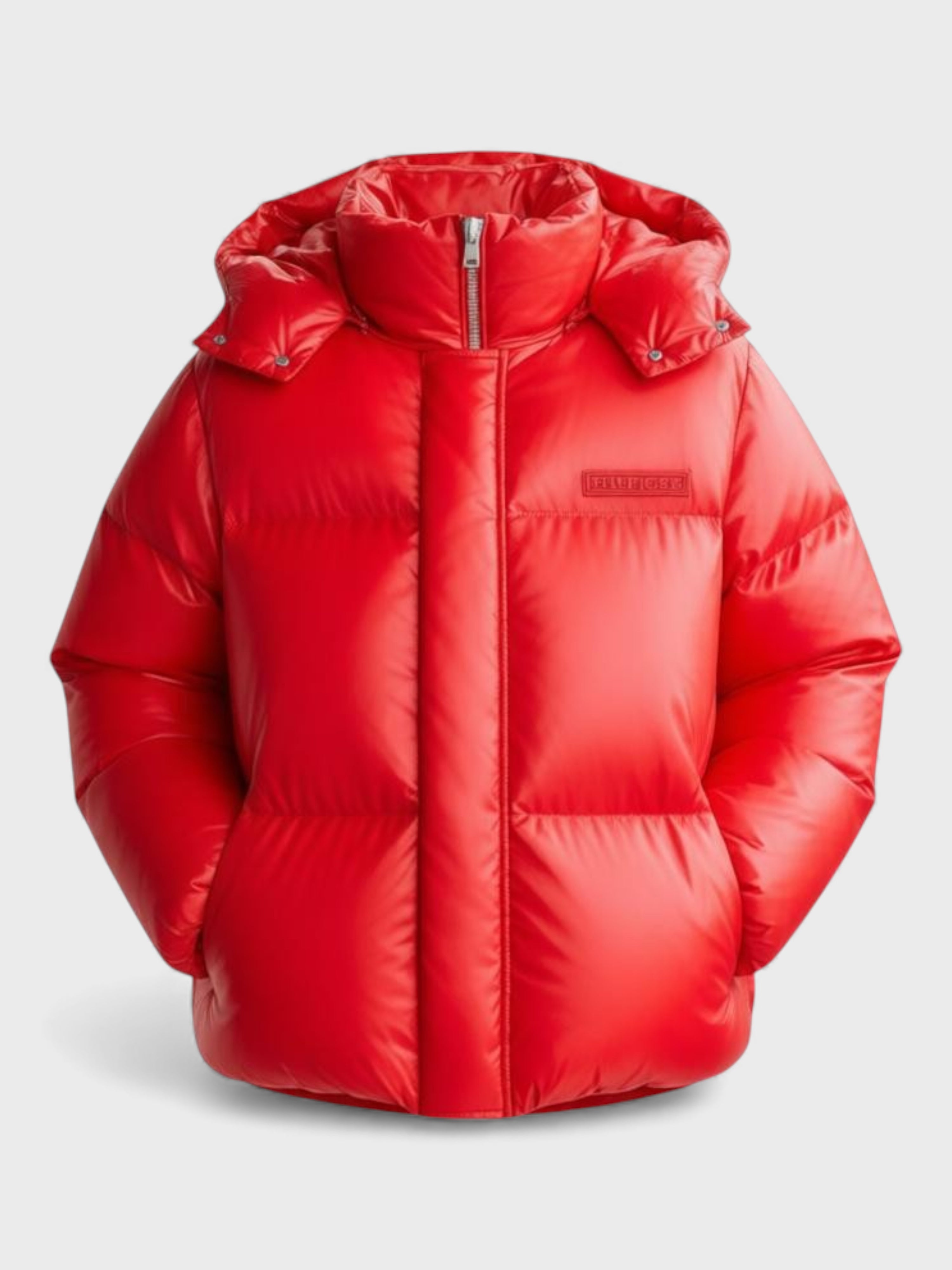 Tommy Hilfiger New York Gloss Puffer Jacket Red