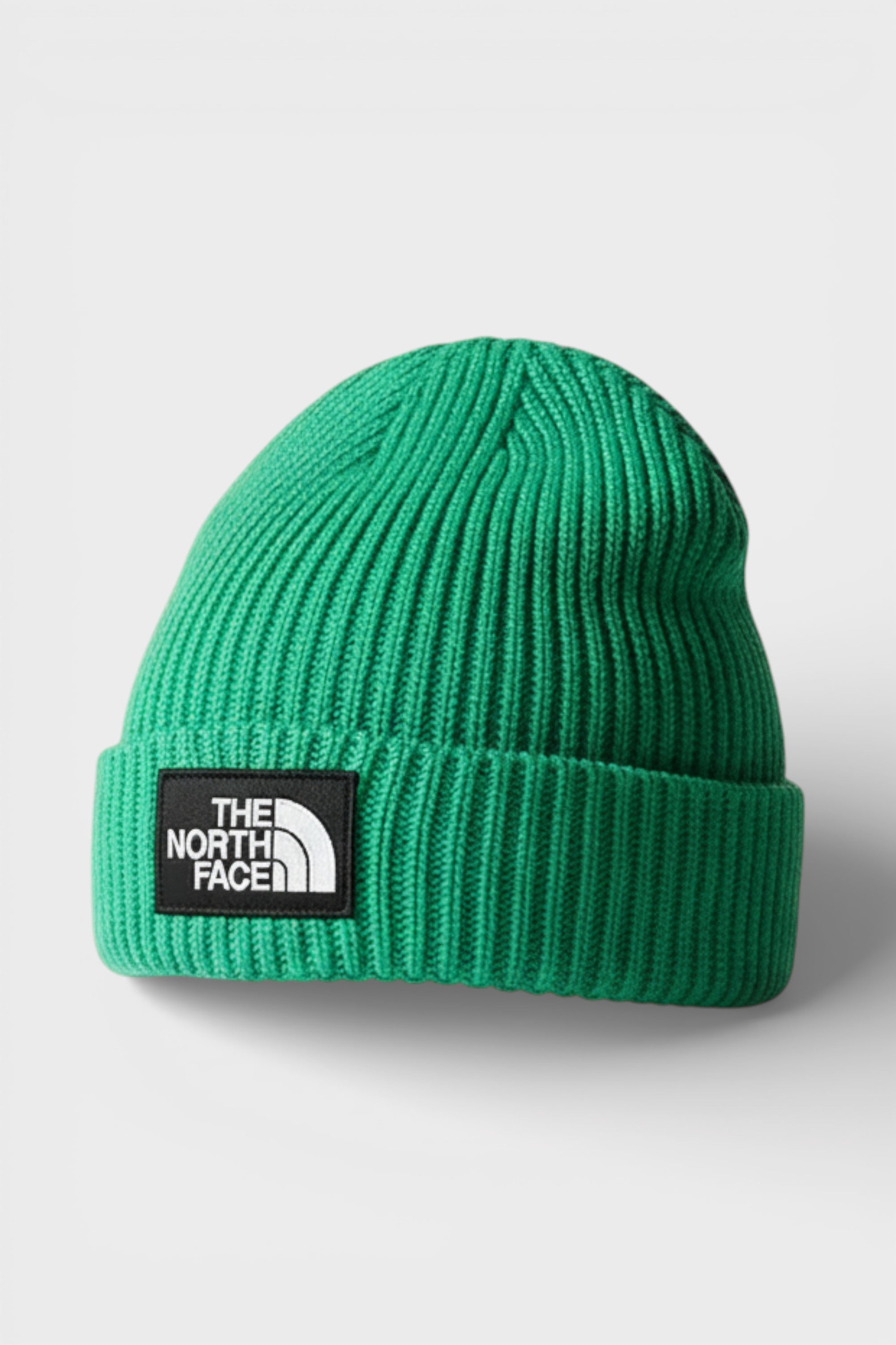 The North Face Logo Cuffed Beanie Optic Emerald