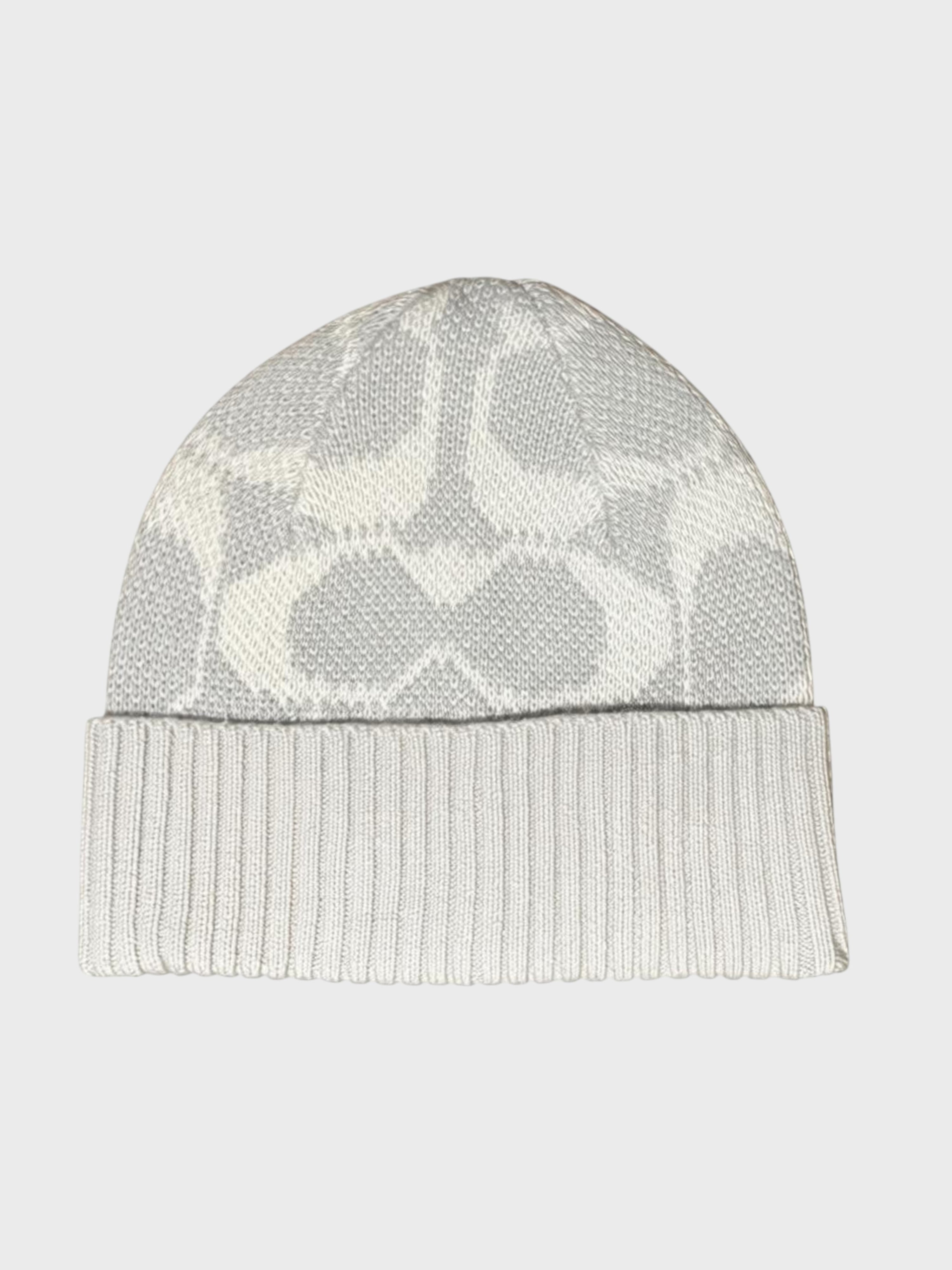 Coach Jumbo Signature Beanie Chalk Grey