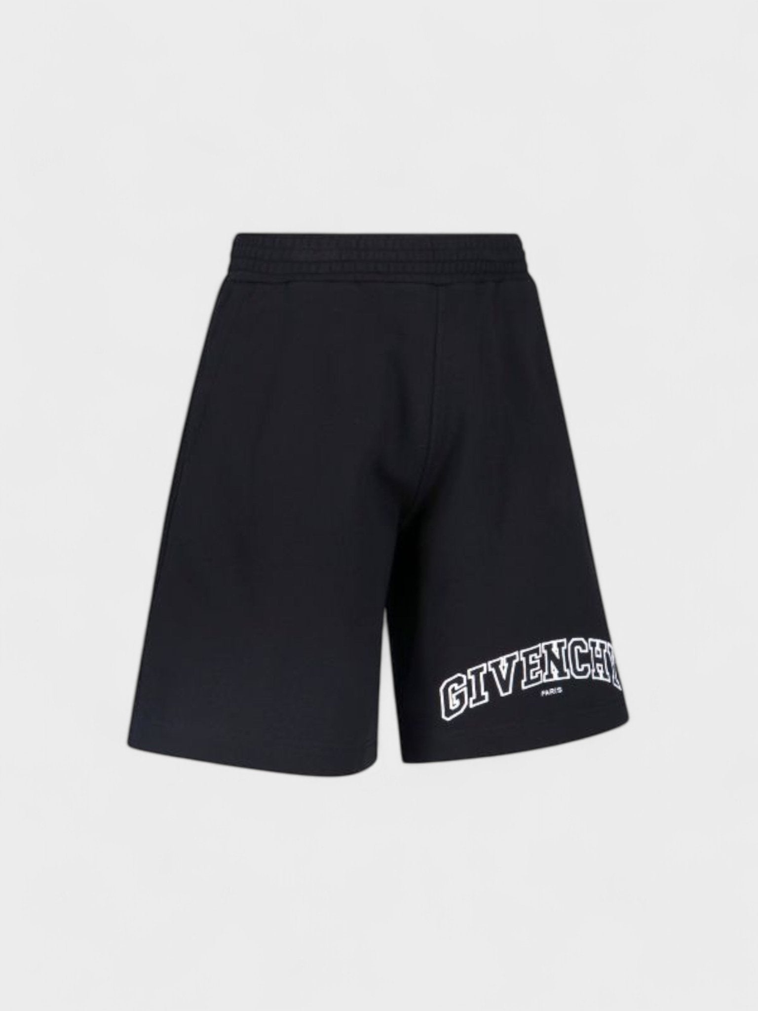 Givenchy Boxy Fit Givenchy Embroidery Shorts Black - Supplied FashionGivenchy