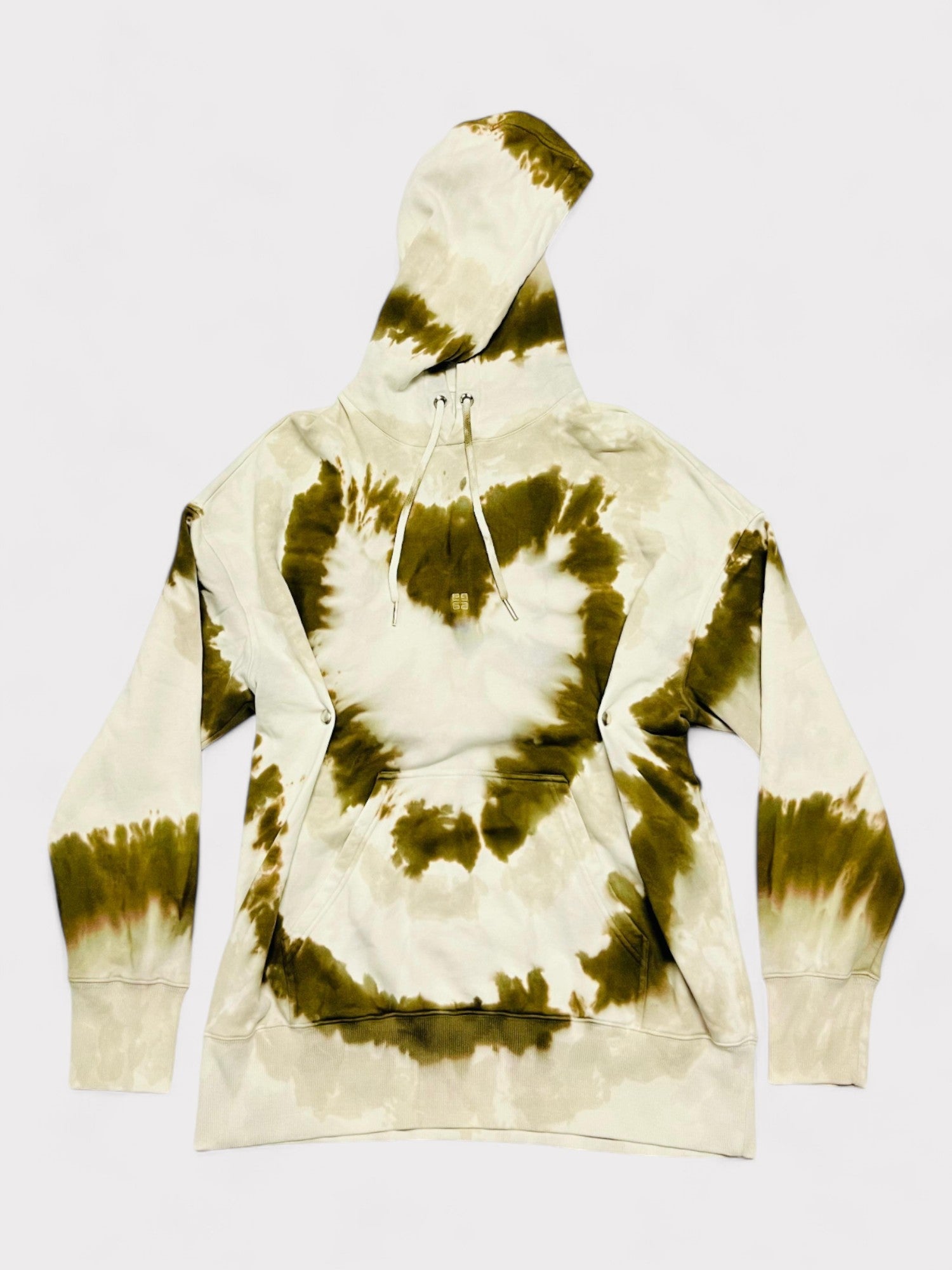 Givenchy Tie Dye Hearts Oversized Hoodie White / Green - Supplied FashionGivenchy