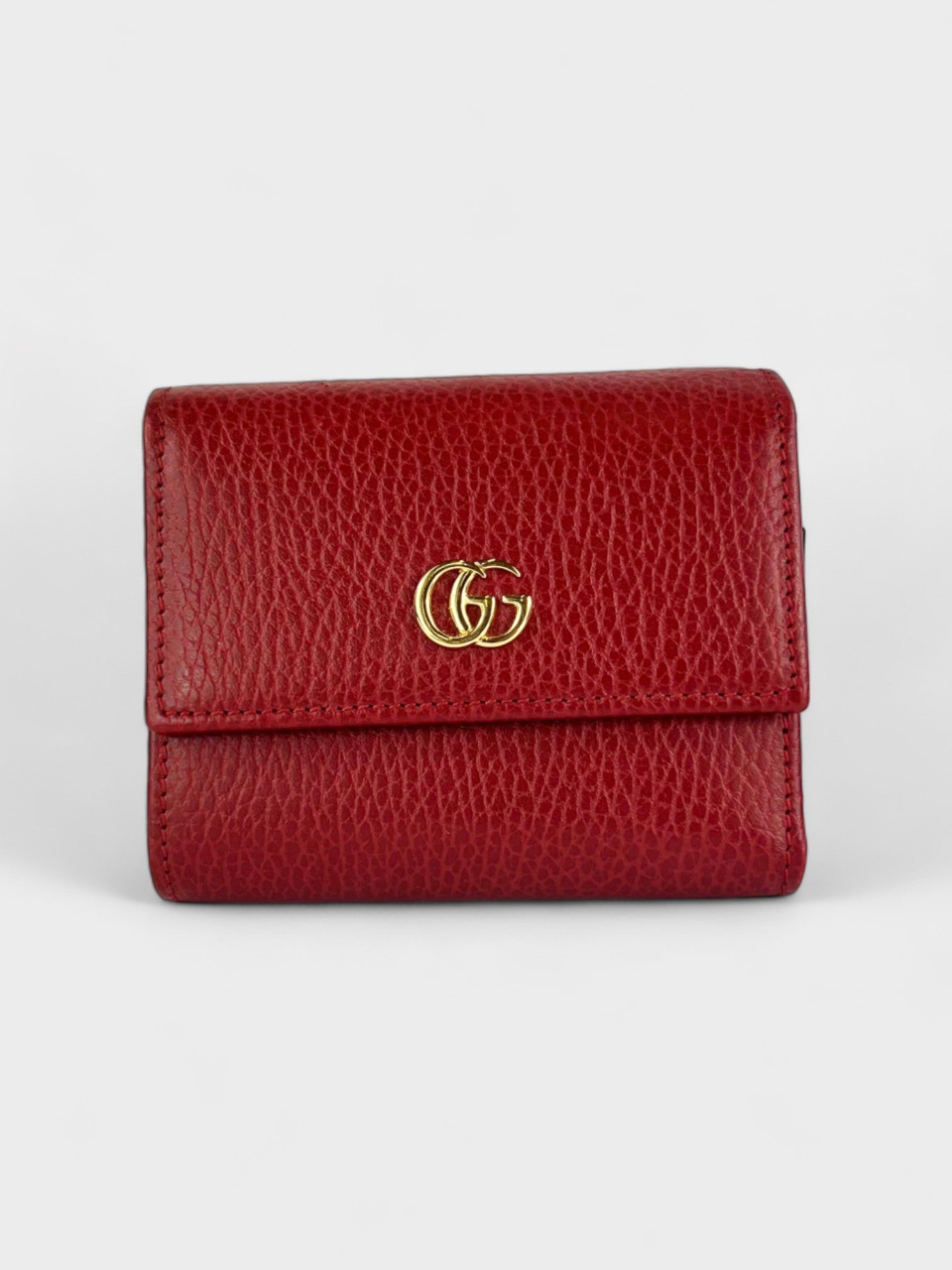 Gucci GG Marmont Leather Wallet Red - Supplied LuxuryGucci