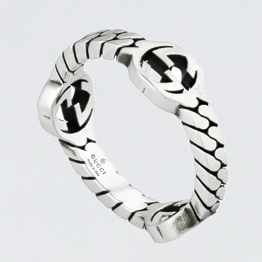 Gucci Interlocked G Ring in 925 Sterling Silver - Supplied LuxuryGucci