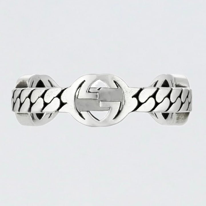 Gucci Interlocked G Ring in 925 Sterling Silver - Supplied LuxuryGucci