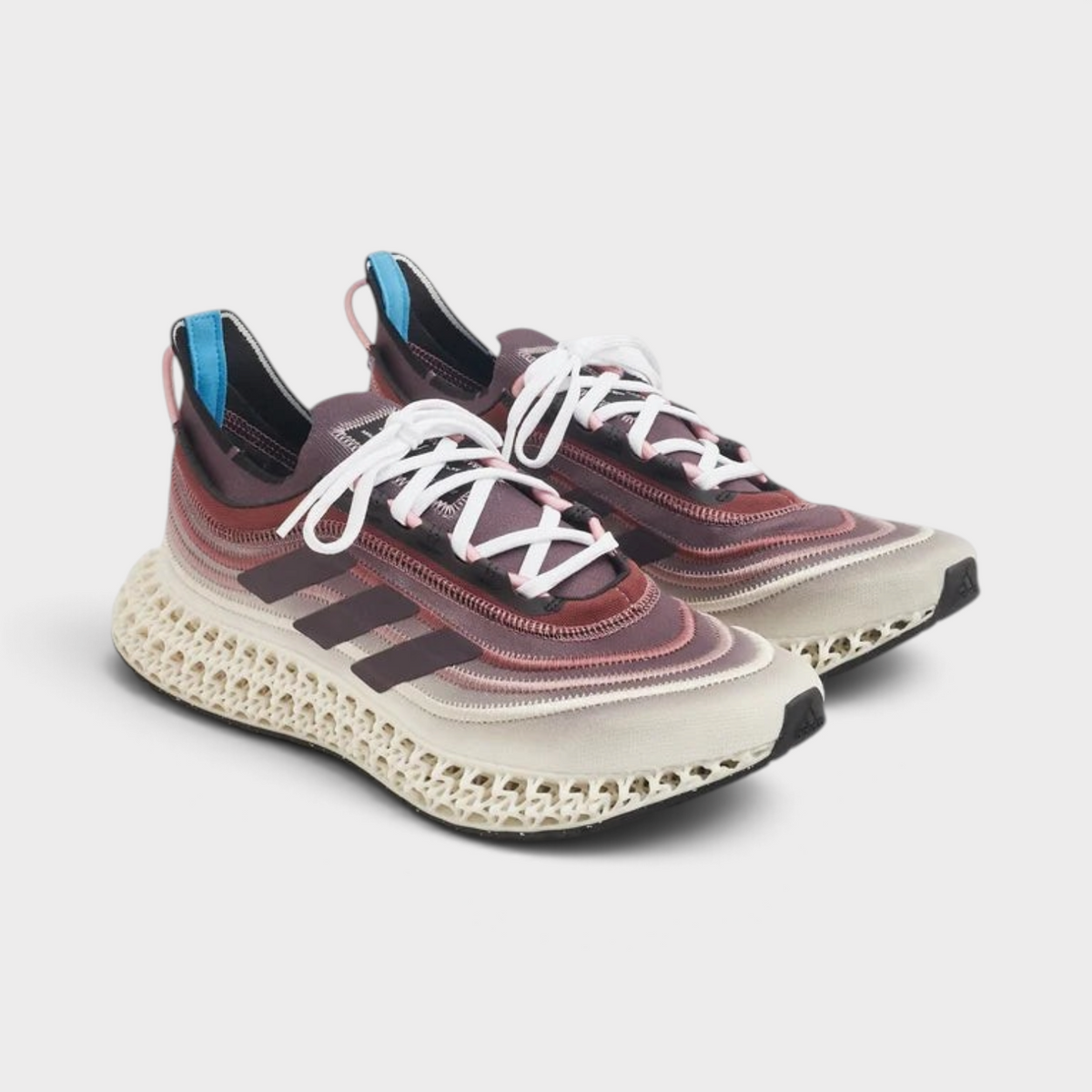 Supplied Fashion adidas 4DFWD X Parley running trainers featuring a lattice midsole and recycled plastic upper.