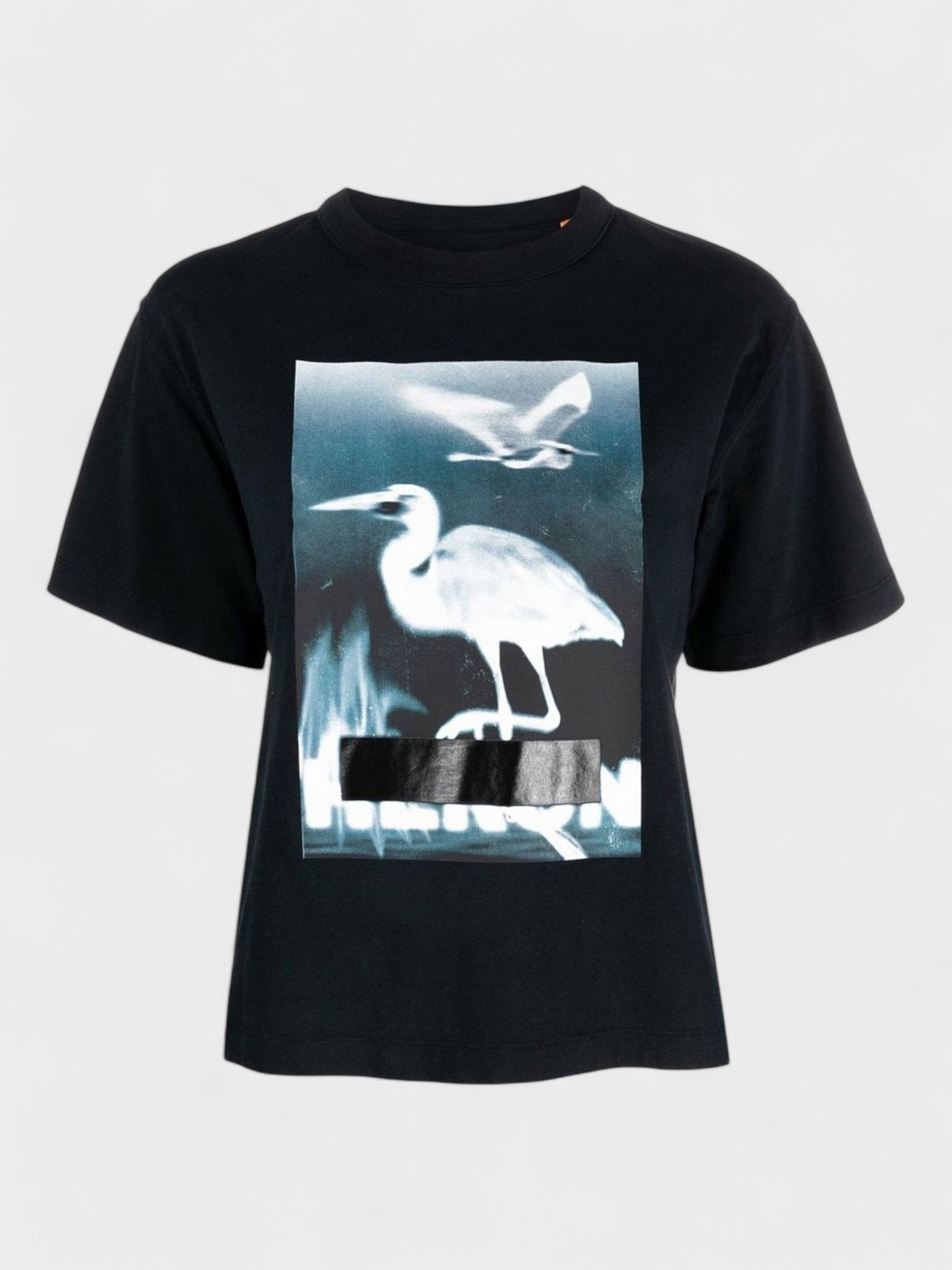 Heron Preston CENSORED HERON Short Sleeve TEE BLACK WHITE - Supplied FashionHeron Preston