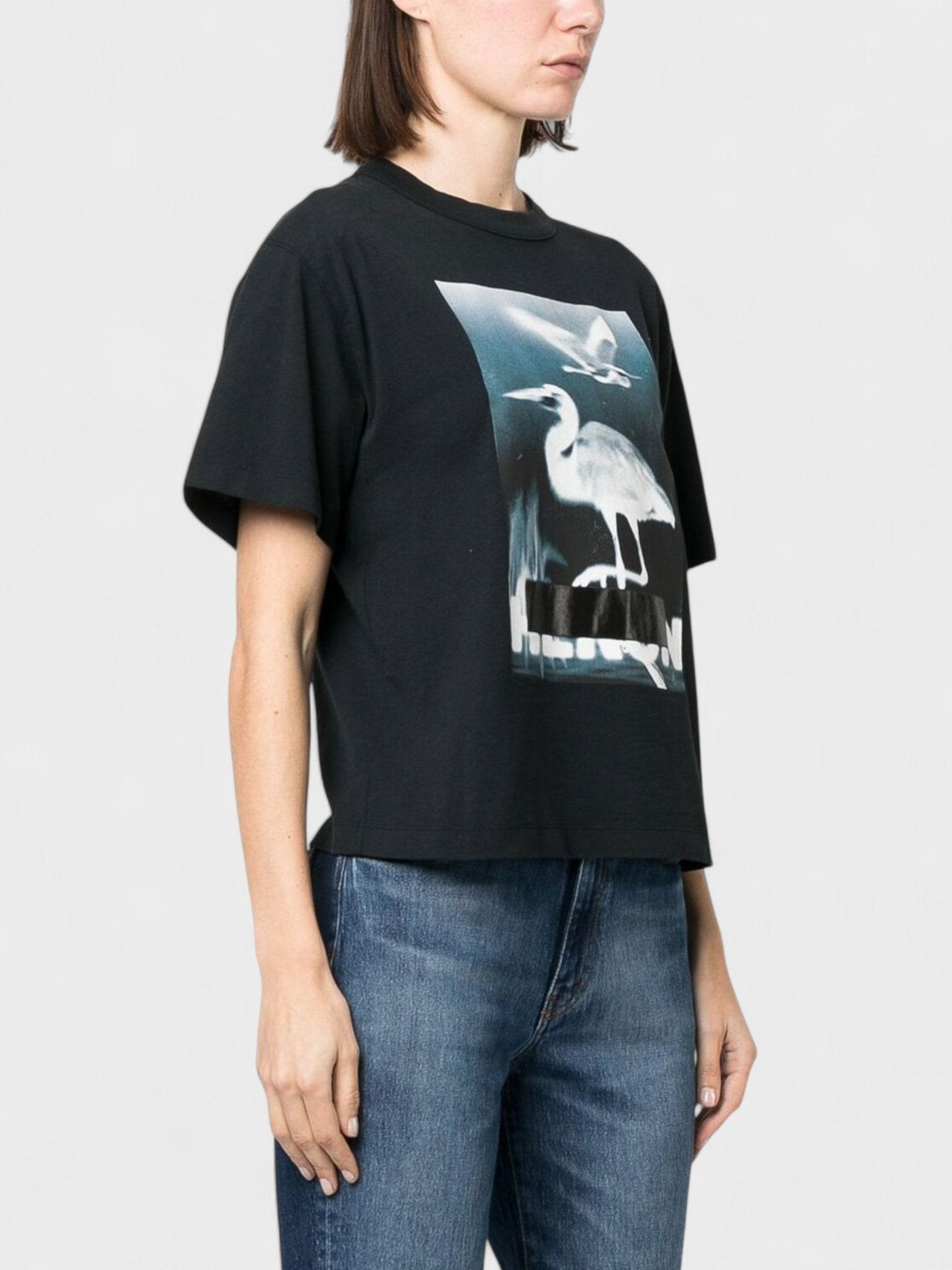 Heron Preston CENSORED HERON Short Sleeve TEE BLACK WHITE - Supplied FashionHeron Preston