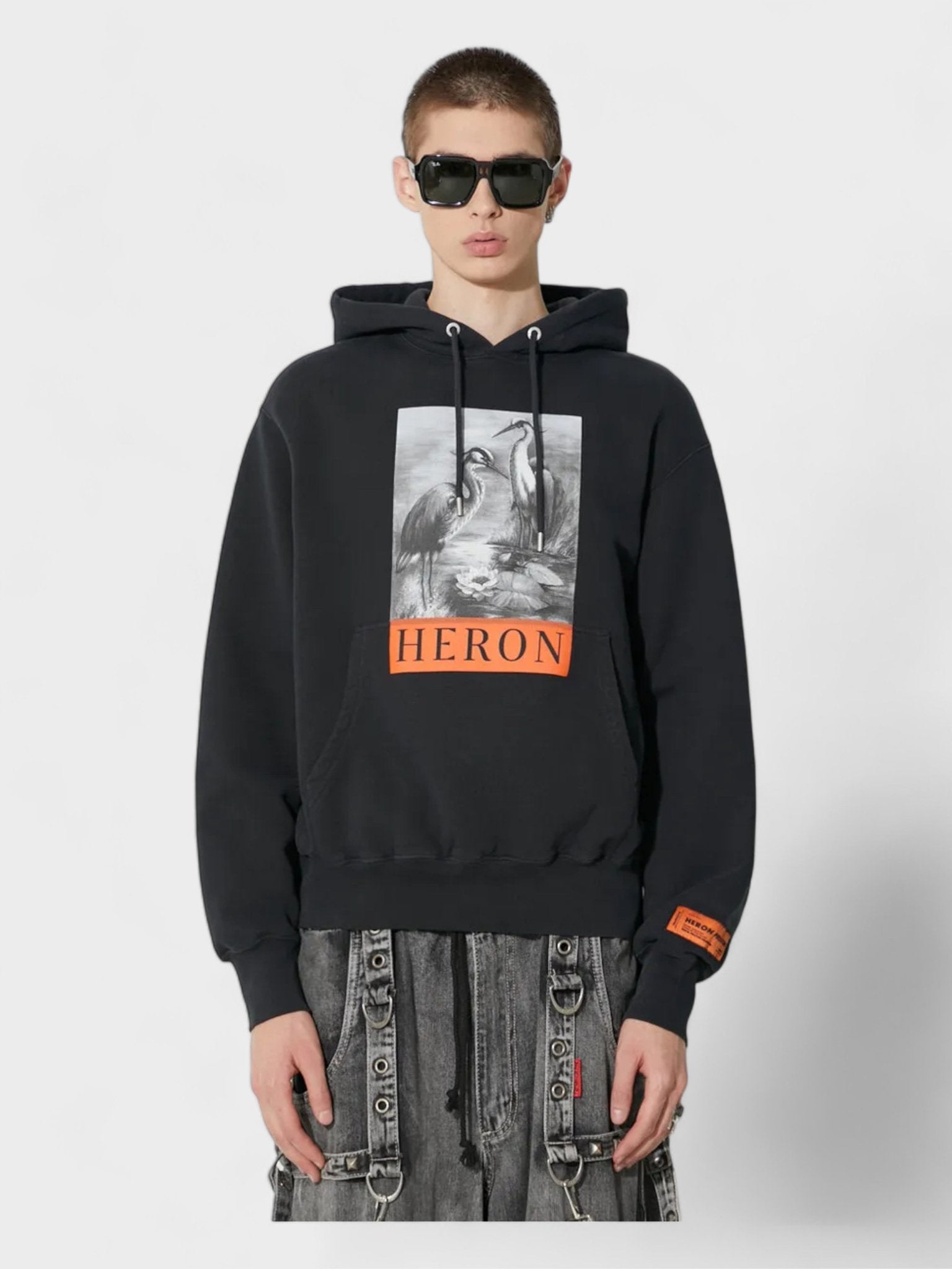 Heron Preston Crane Hoodie 'Black' - Supplied Fashionheron Preston