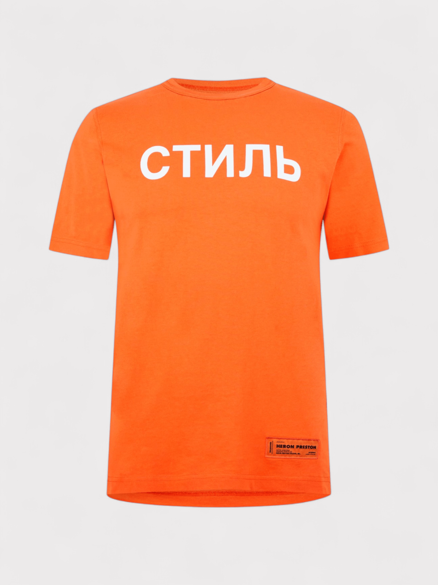 Heron Preston CTNMB Logo T Shirt Orange - Supplied FashionHeron Preston