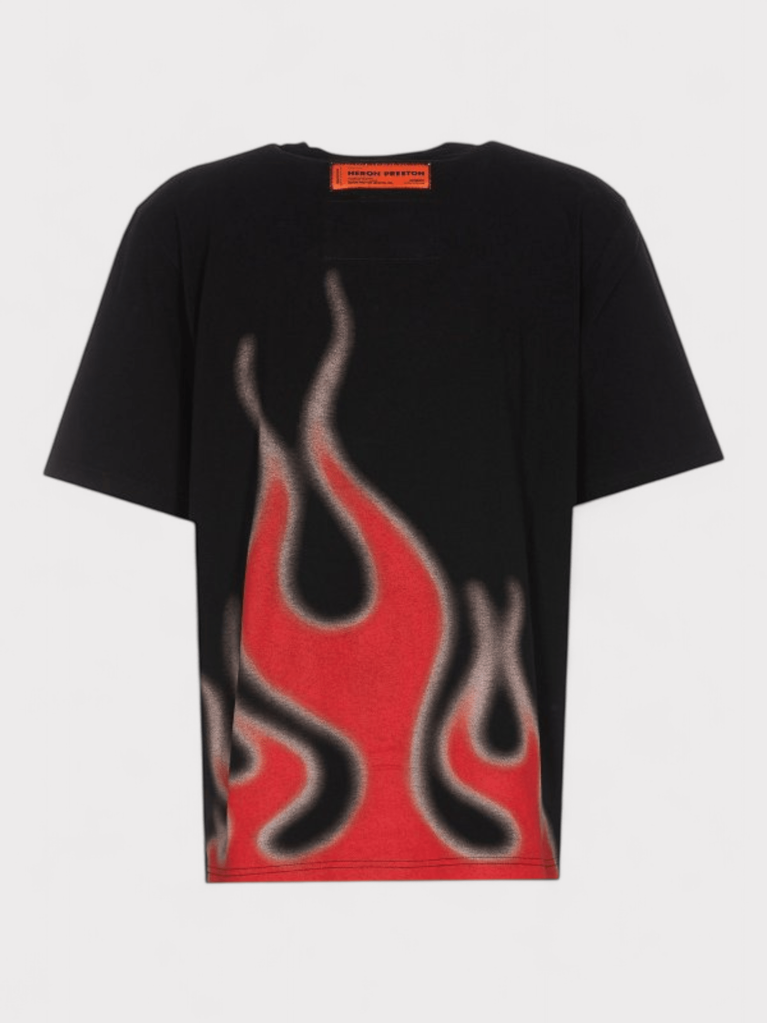 Heron Preston Heron Law Flames T Shirt Black - Supplied FashionHeron Preston