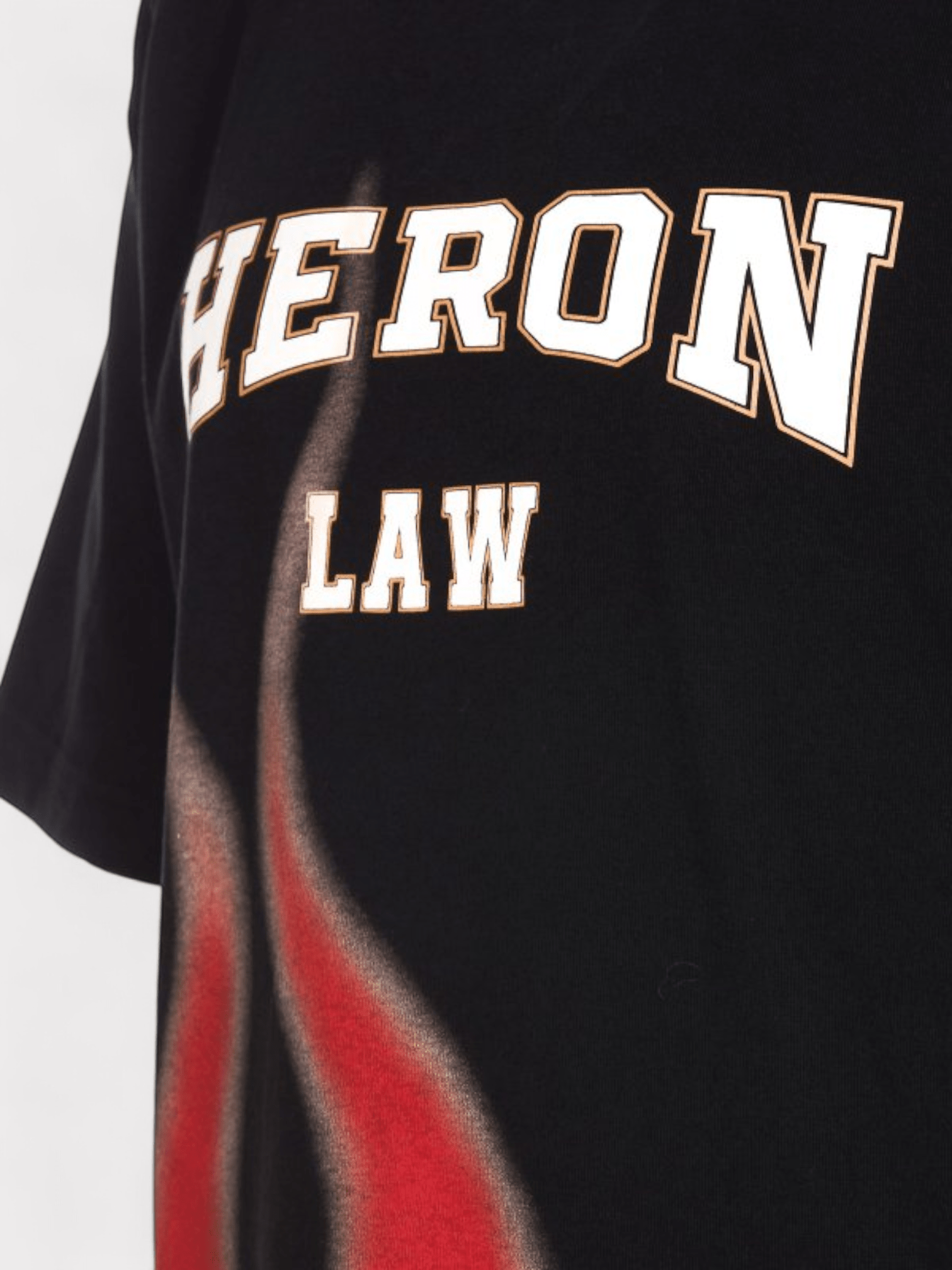 Heron Preston Heron Law Flames T Shirt Black - Supplied FashionHeron Preston