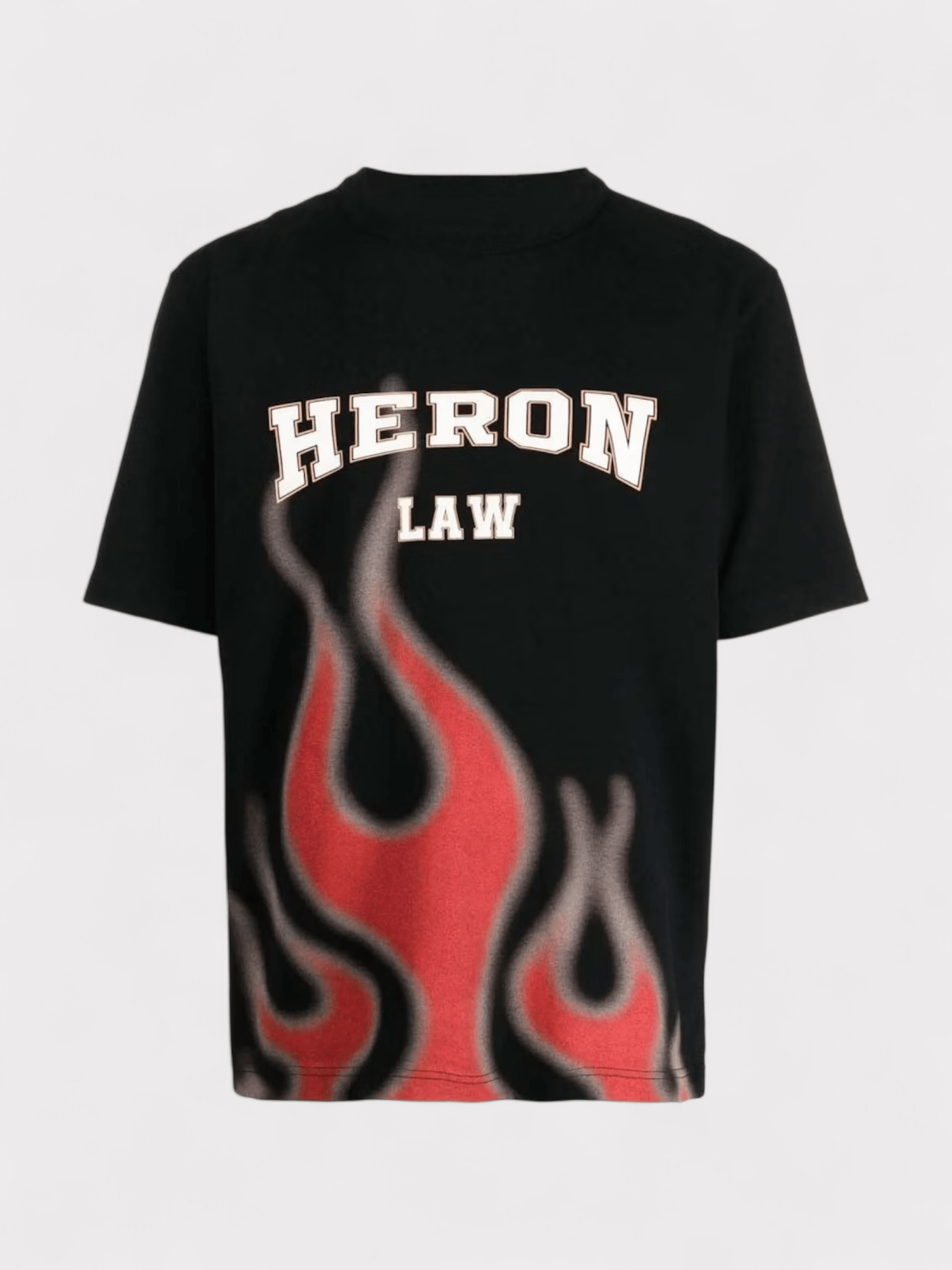 Heron Preston Heron Law Flames T Shirt Black - Supplied FashionHeron Preston
