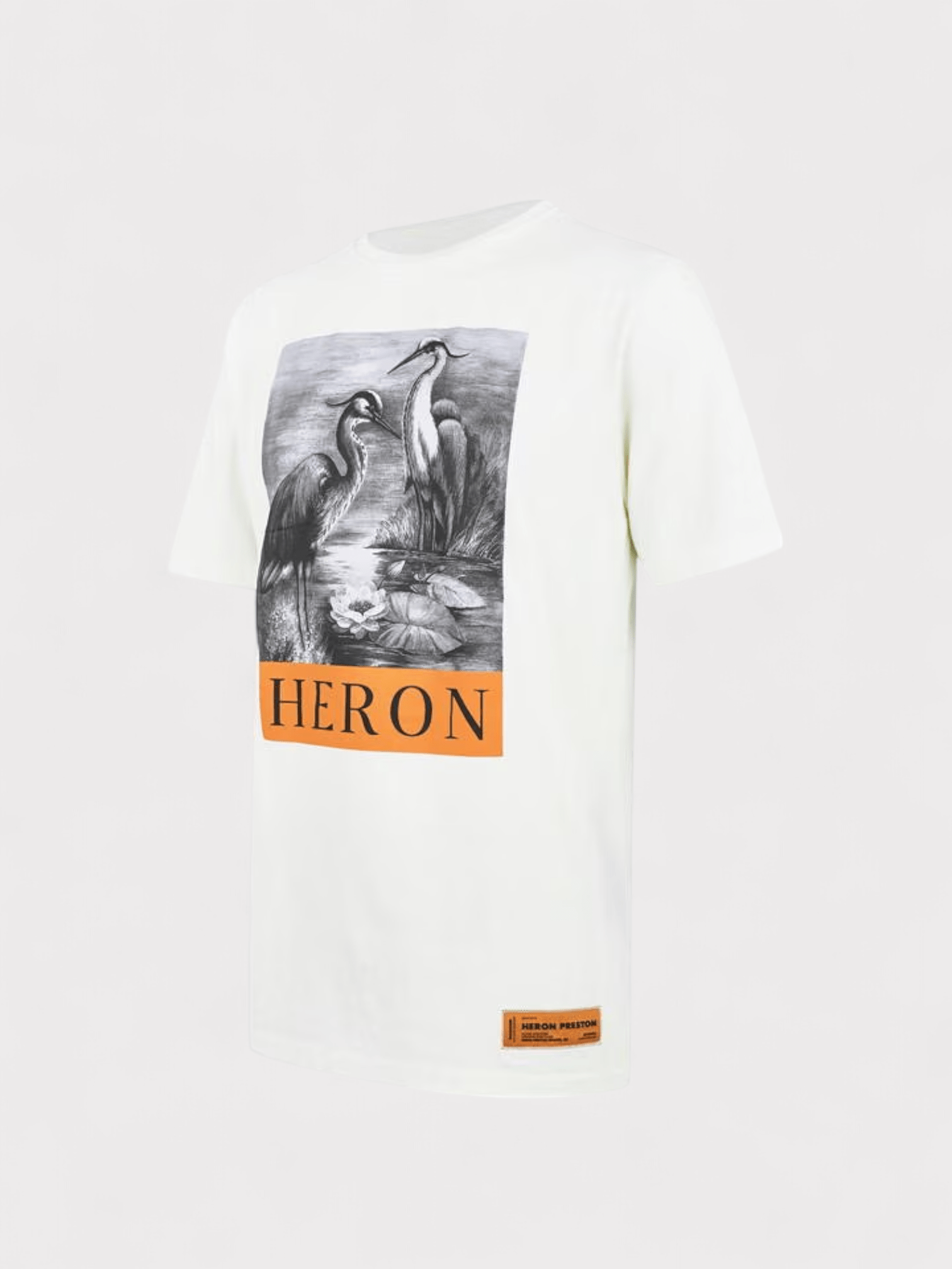 Heron Preston Heron Print T Shirt White - Supplied FashionHeron Preston
