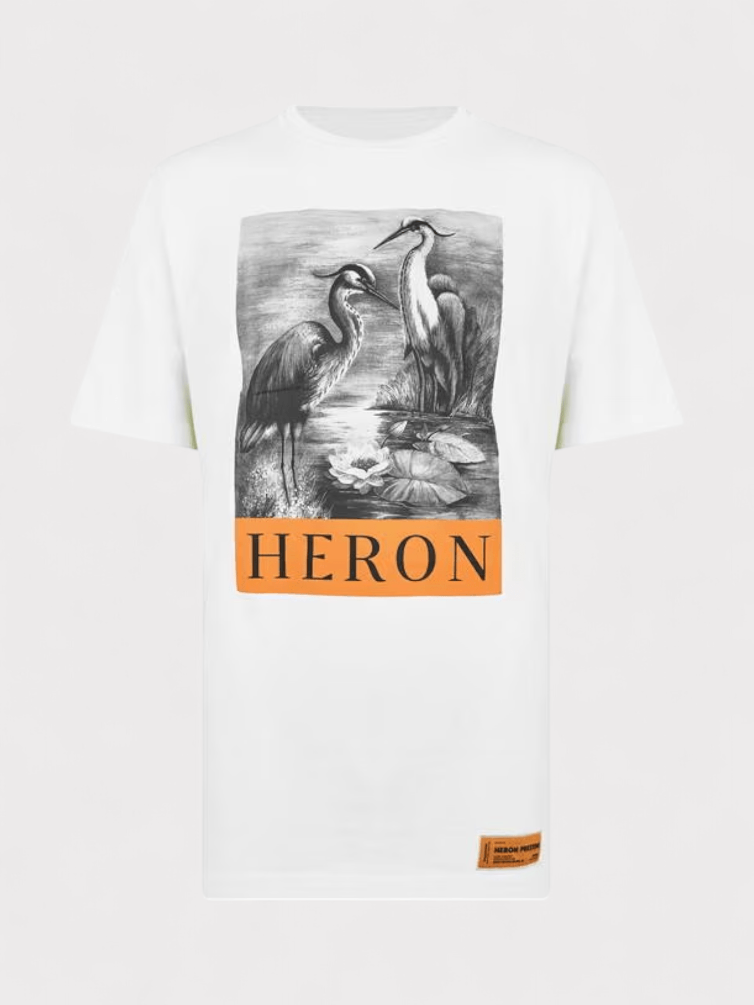 Heron Preston Heron Print T Shirt White - Supplied FashionHeron Preston