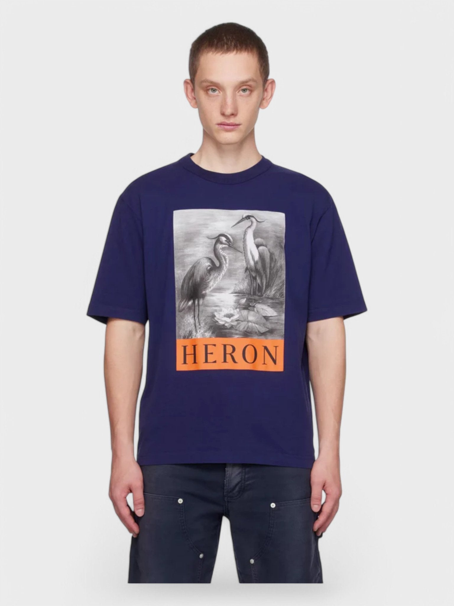 Heron Preston Heron Tee Navy - Supplied FashionHERON PRESTON