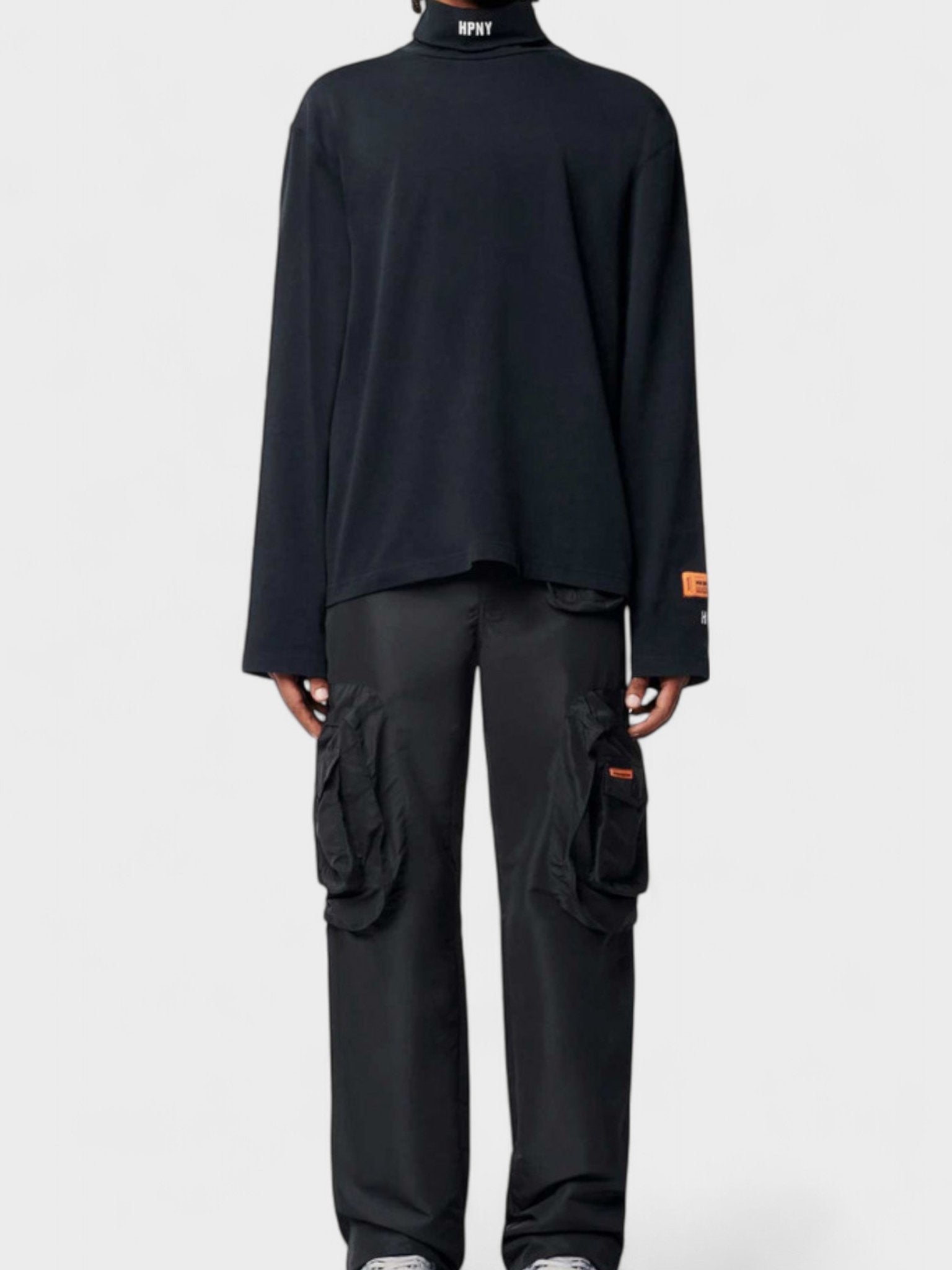 Heron Preston HPNY Embroidered Rollneck Black - Supplied FashionHeron Preston