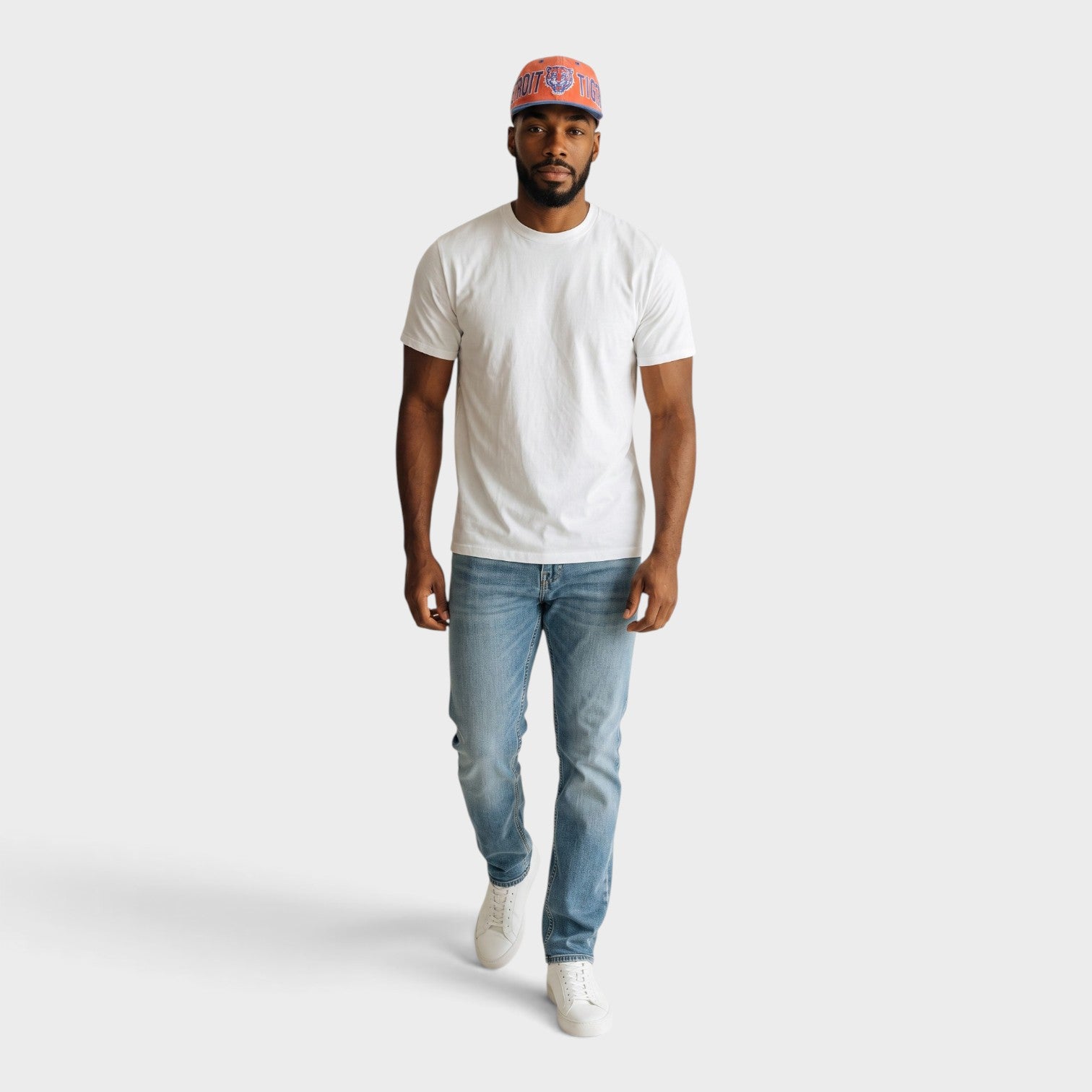 Logo Detroit Tigers Captain Cap Orange Blue