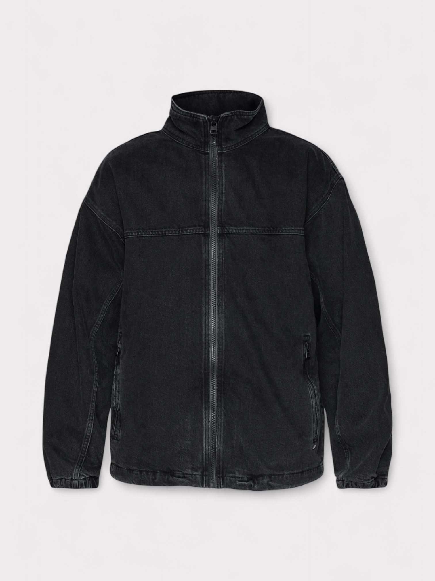Hugo Denim Coach Jacket Washed Black Oversized Fit - Supplied FashionHUGO