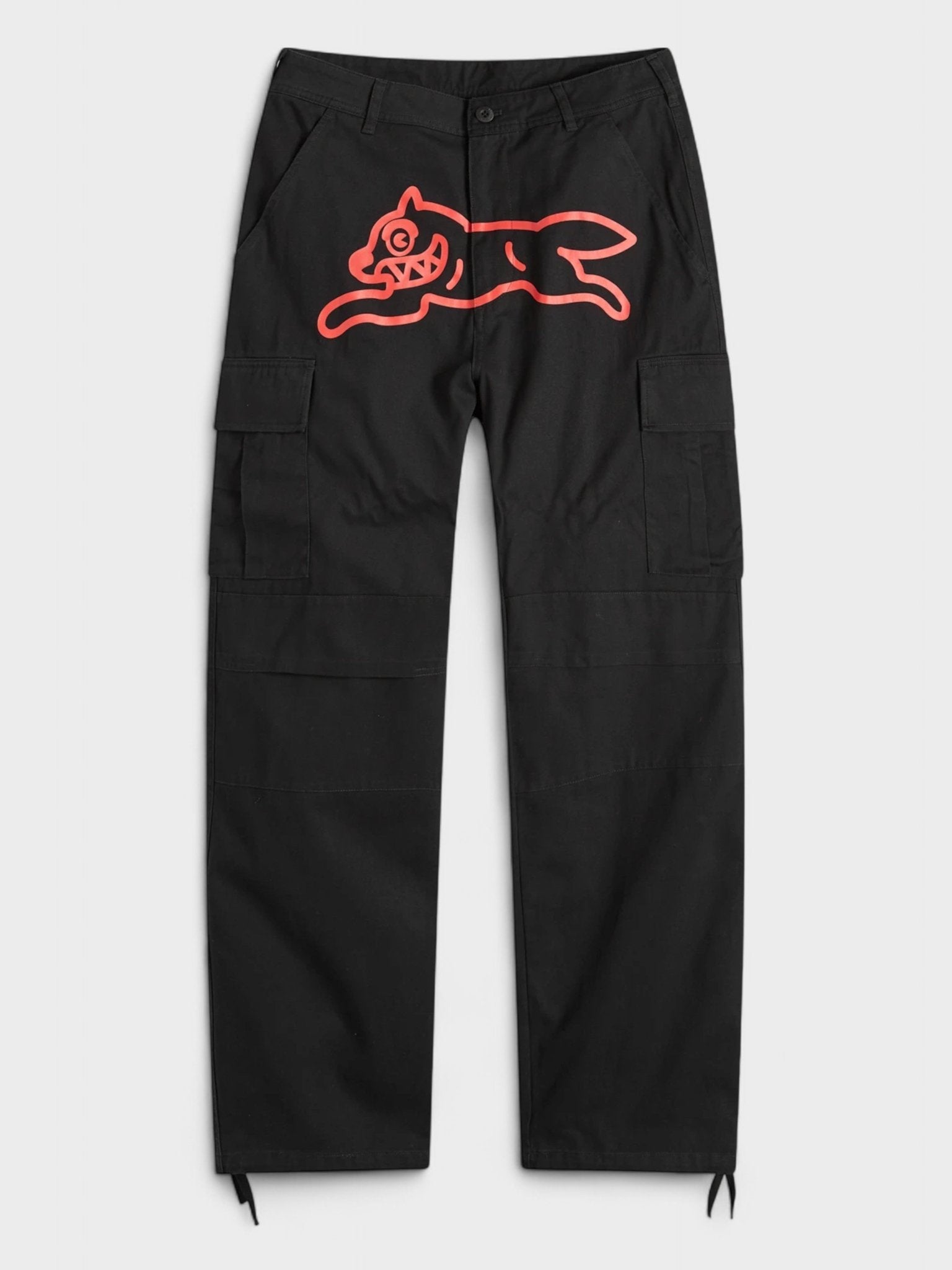 Icecream Running Dog Cargo Pant Black Red - Supplied FashionIcecream