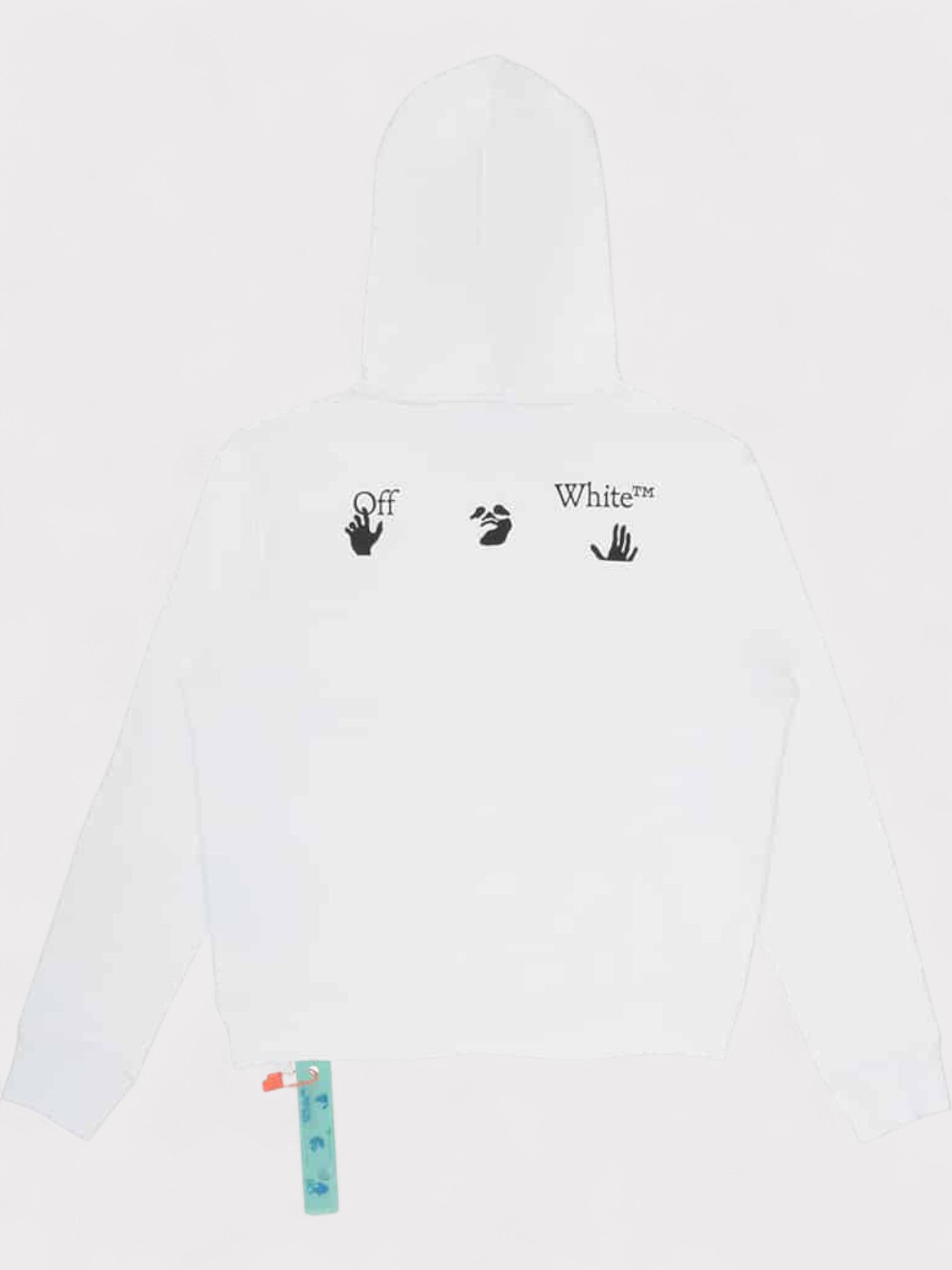 Off-White Black Business Slim Hoodie White