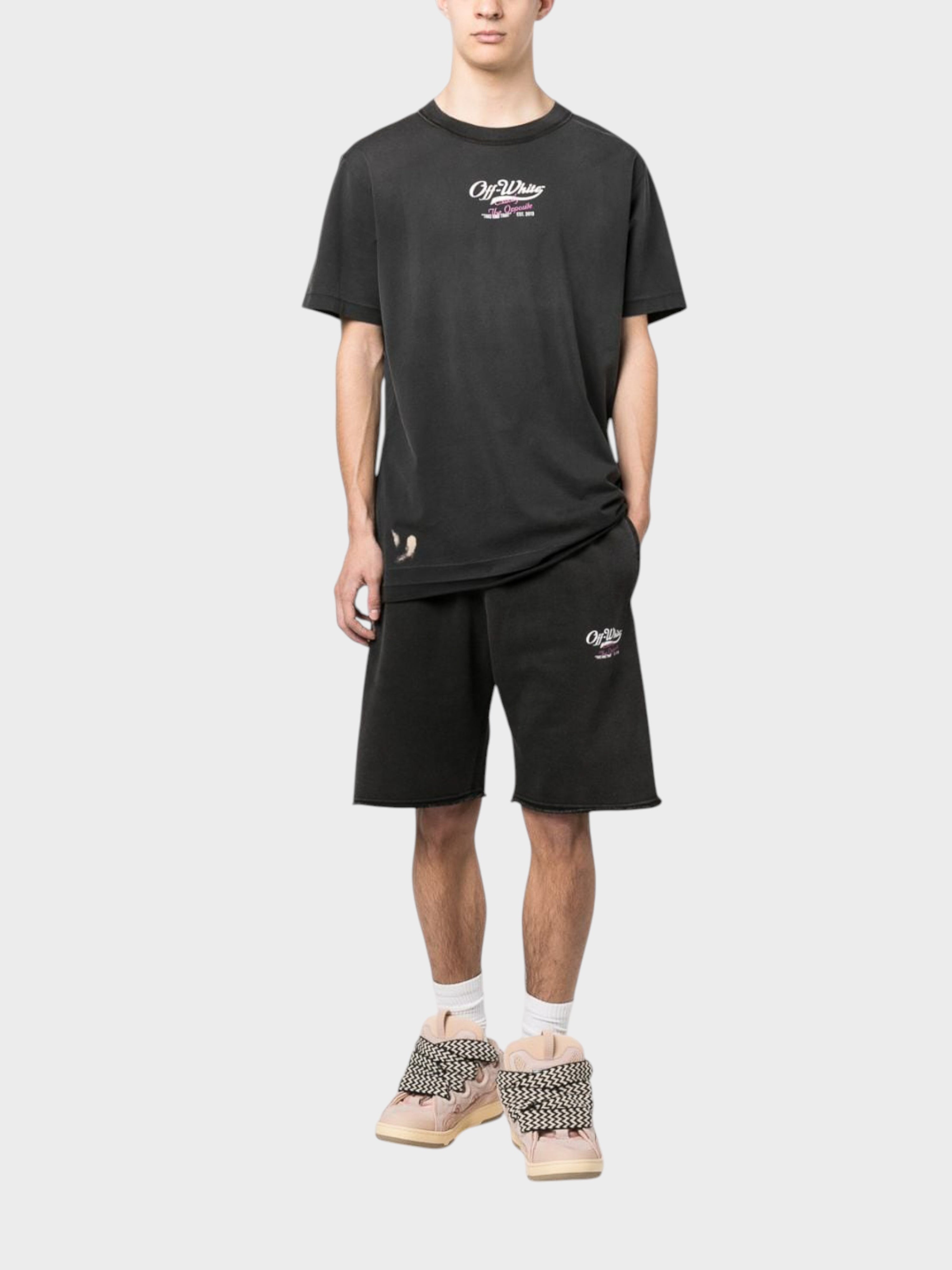 Off-White Wave Off Sweatshorts Black