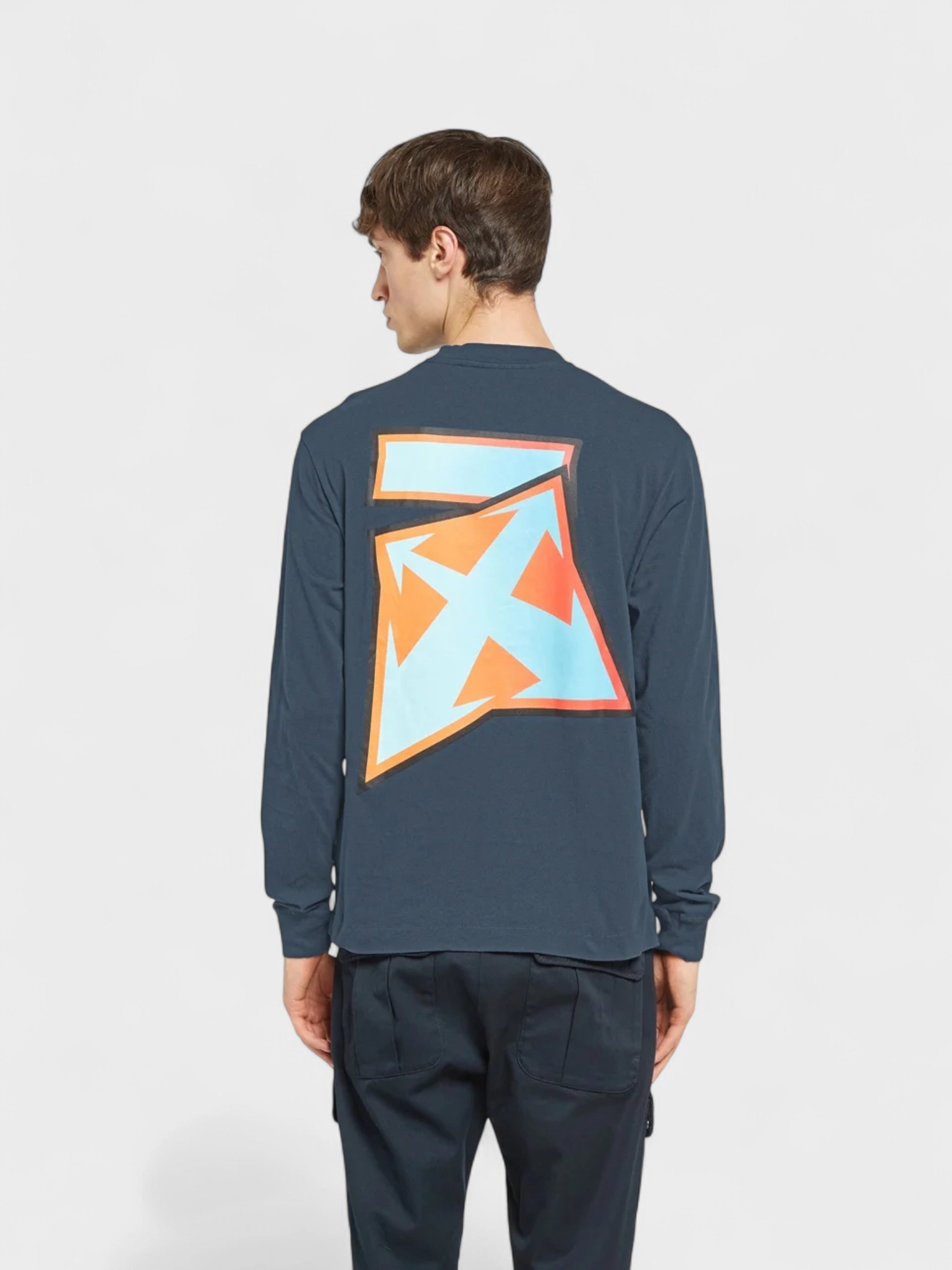 Off-White Degrade Thund Skate L/S Tee Outerspace