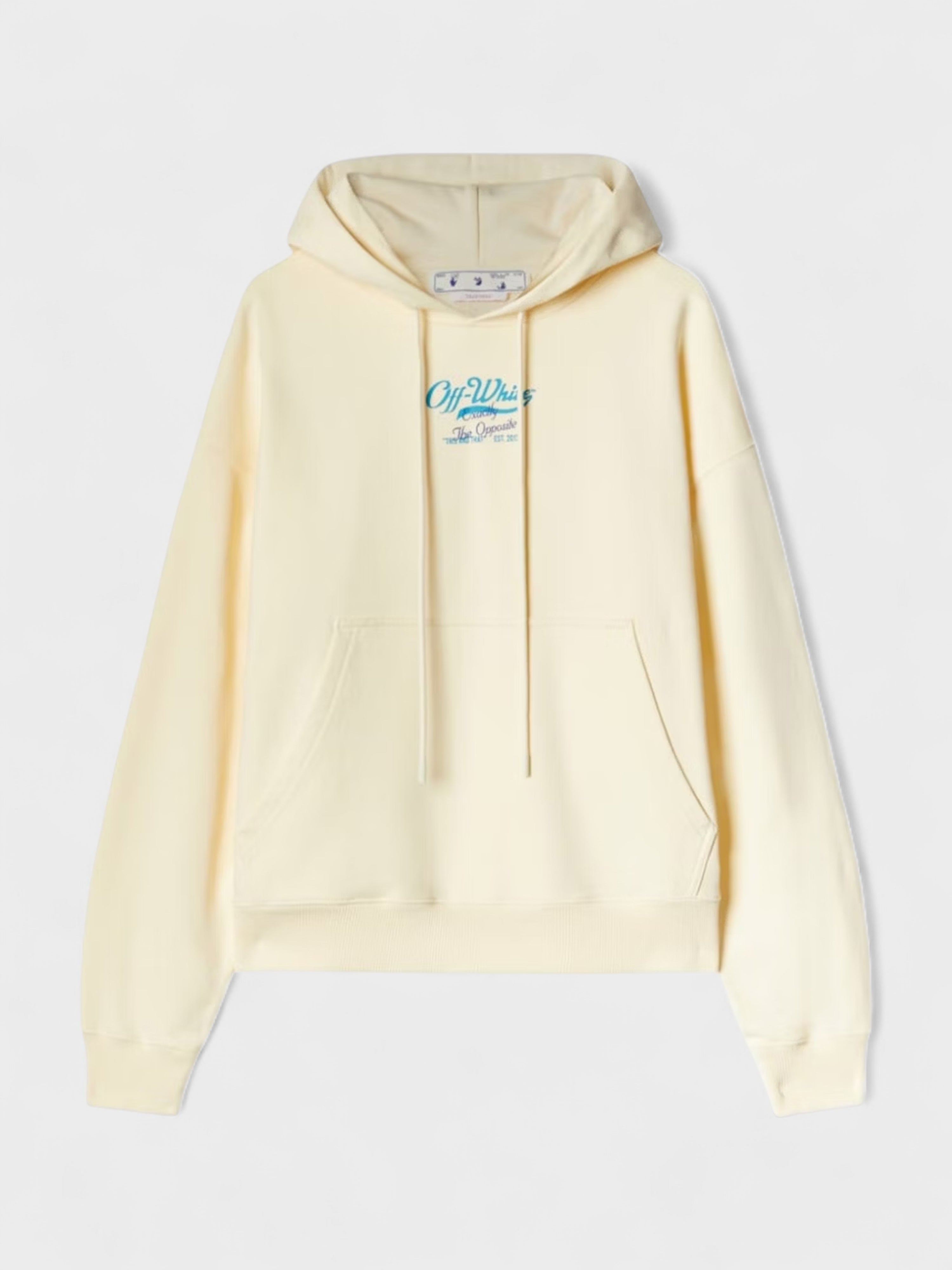 Off-White Script Logo Opp Over Skate Hoodie Ivory
